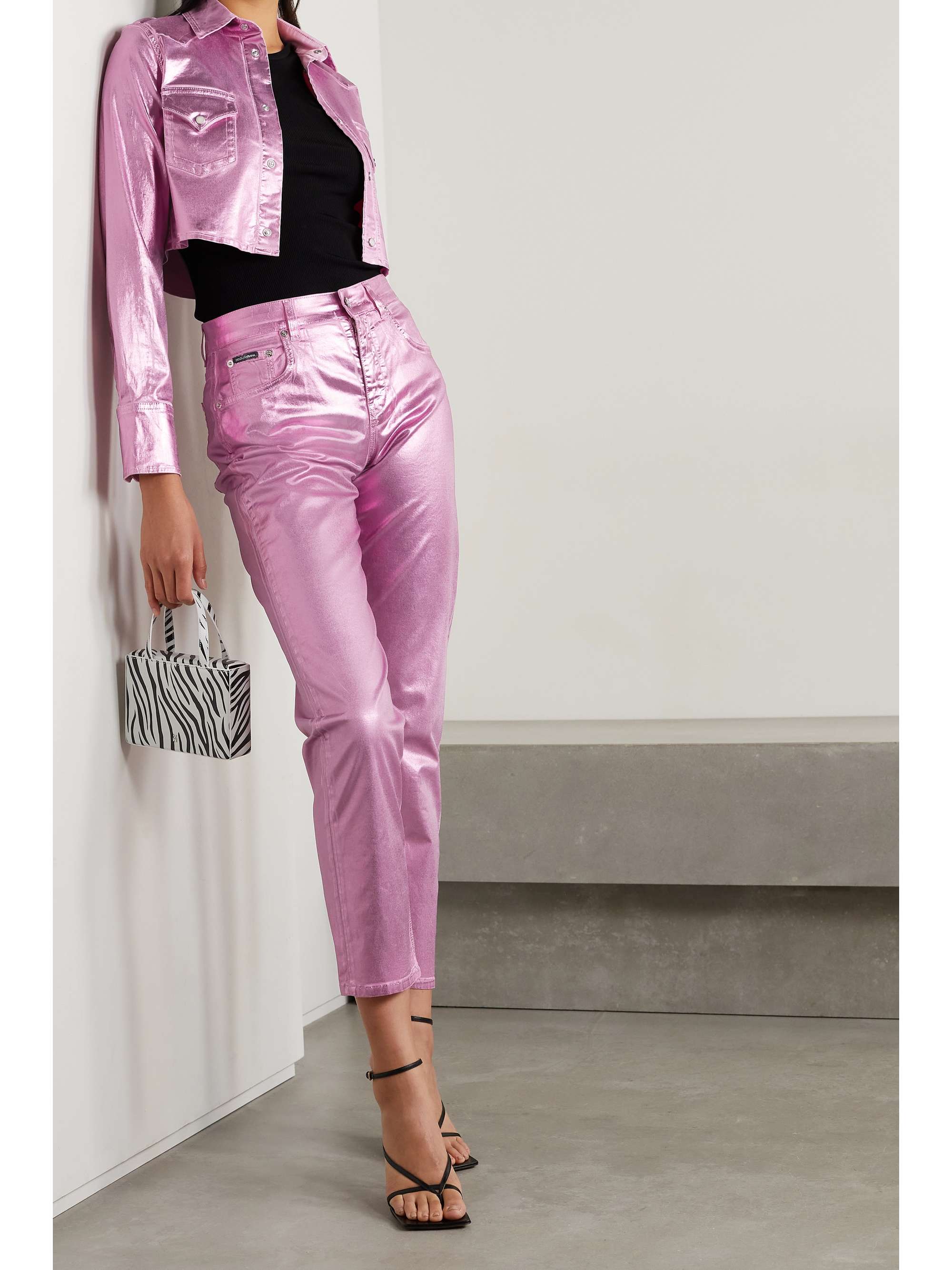 coated denim jacket womens