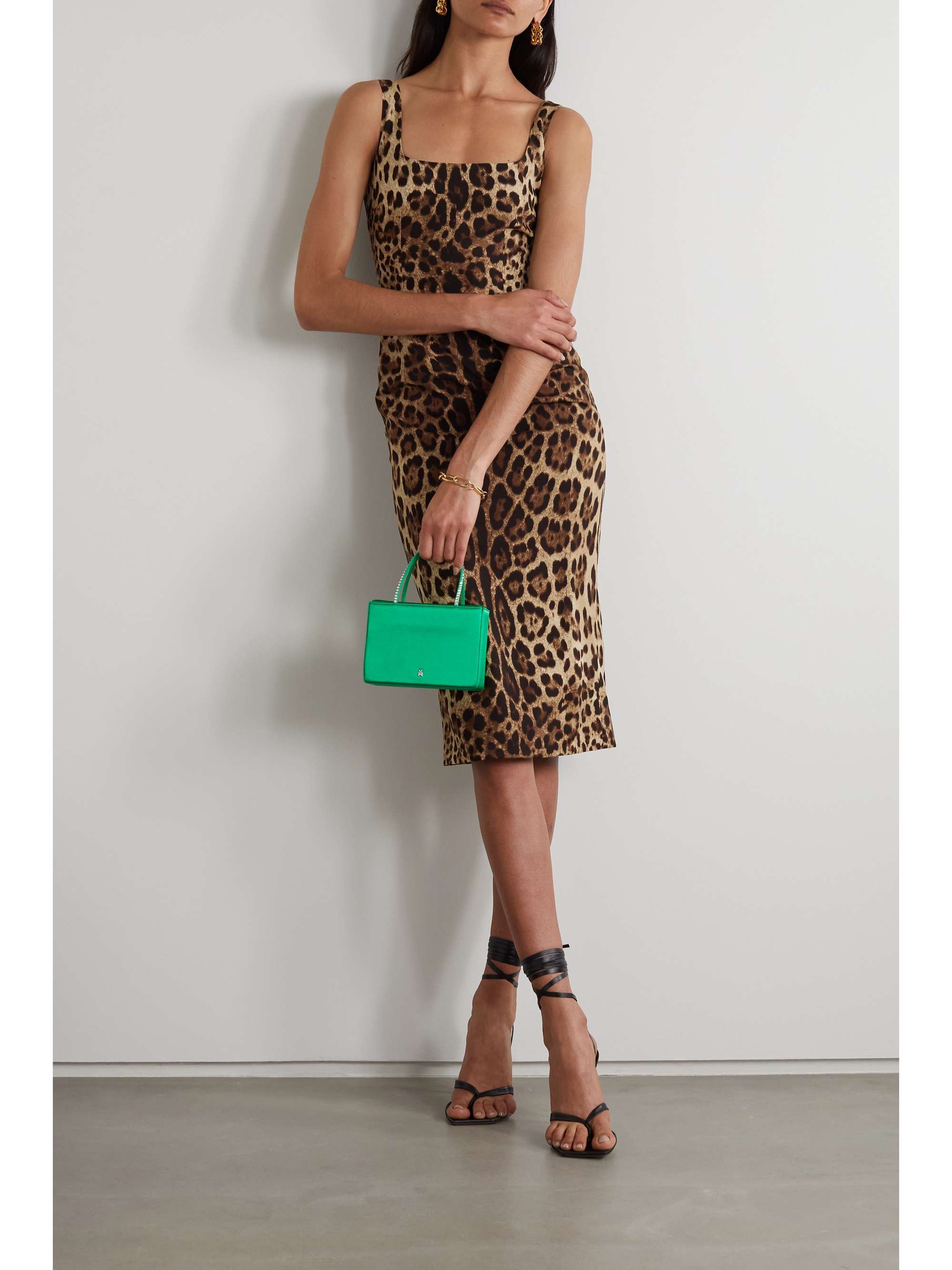 silk leopard dress