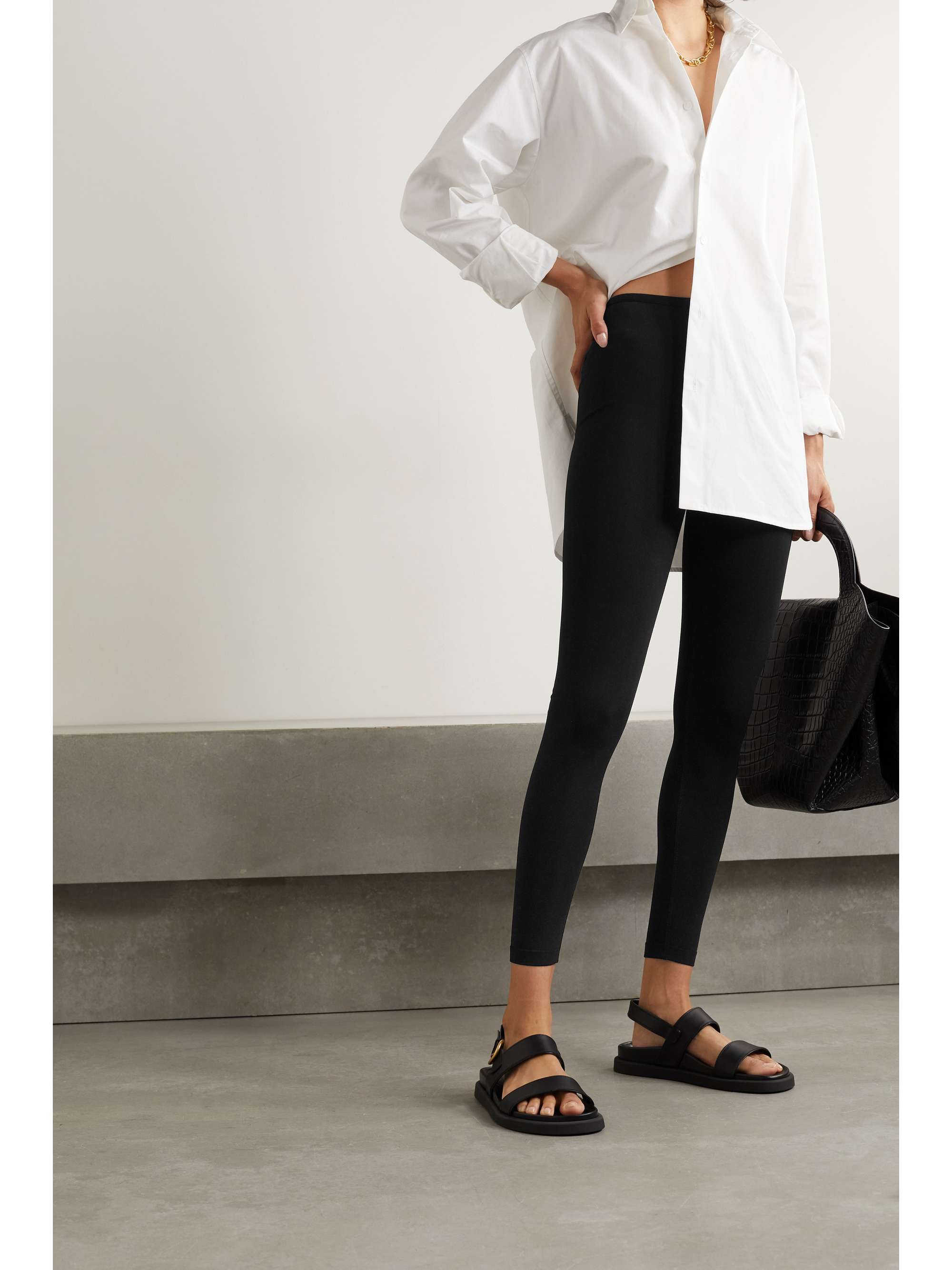 ALAÏA Legging en mailles stretch