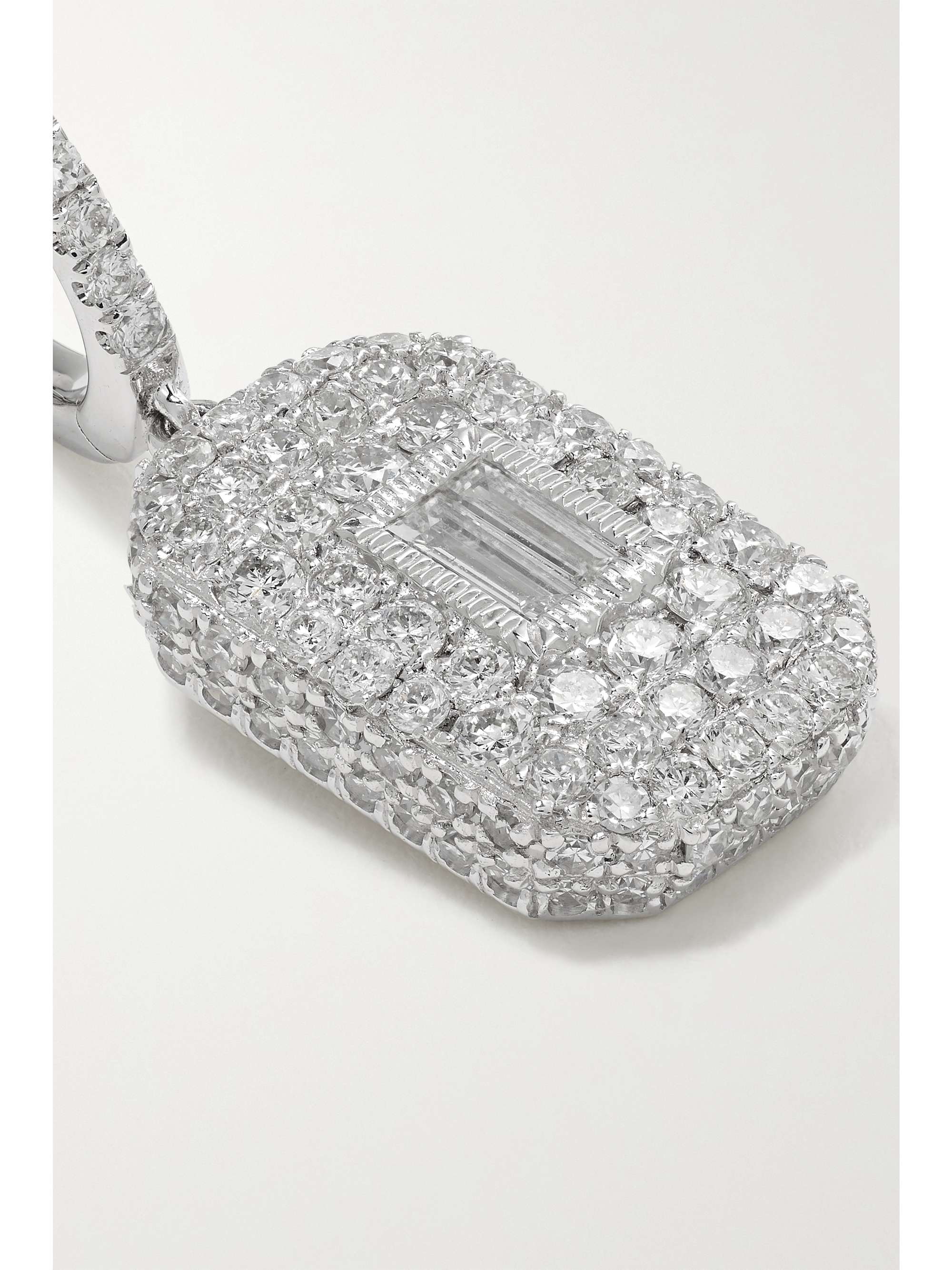 SHAY 18-karat white gold diamond earrings