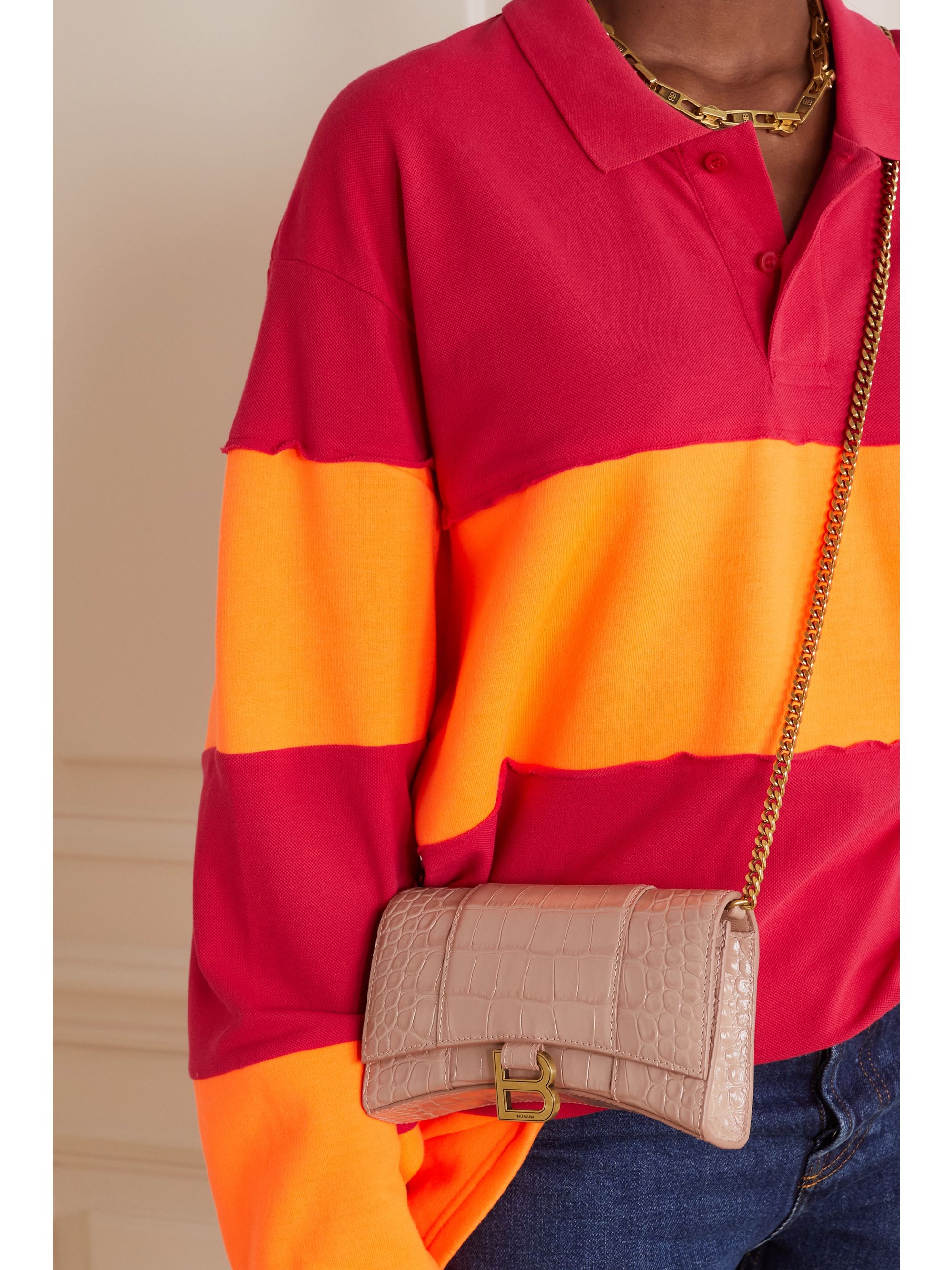 balenciaga beige hourglass bag