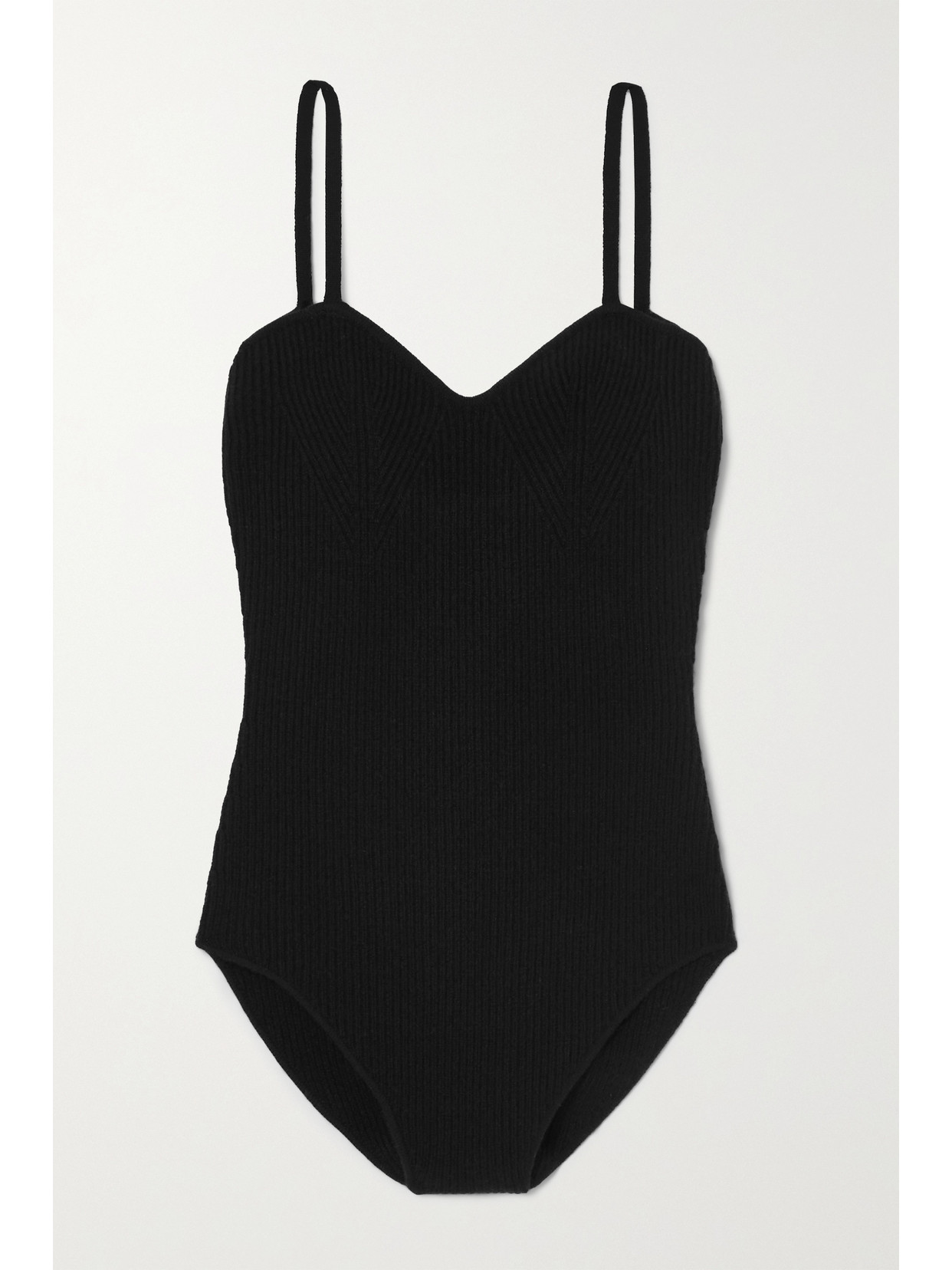 ARCH4 + NET SUSTAIN ODETTE RIBBED CASHMERE BODYSUIT