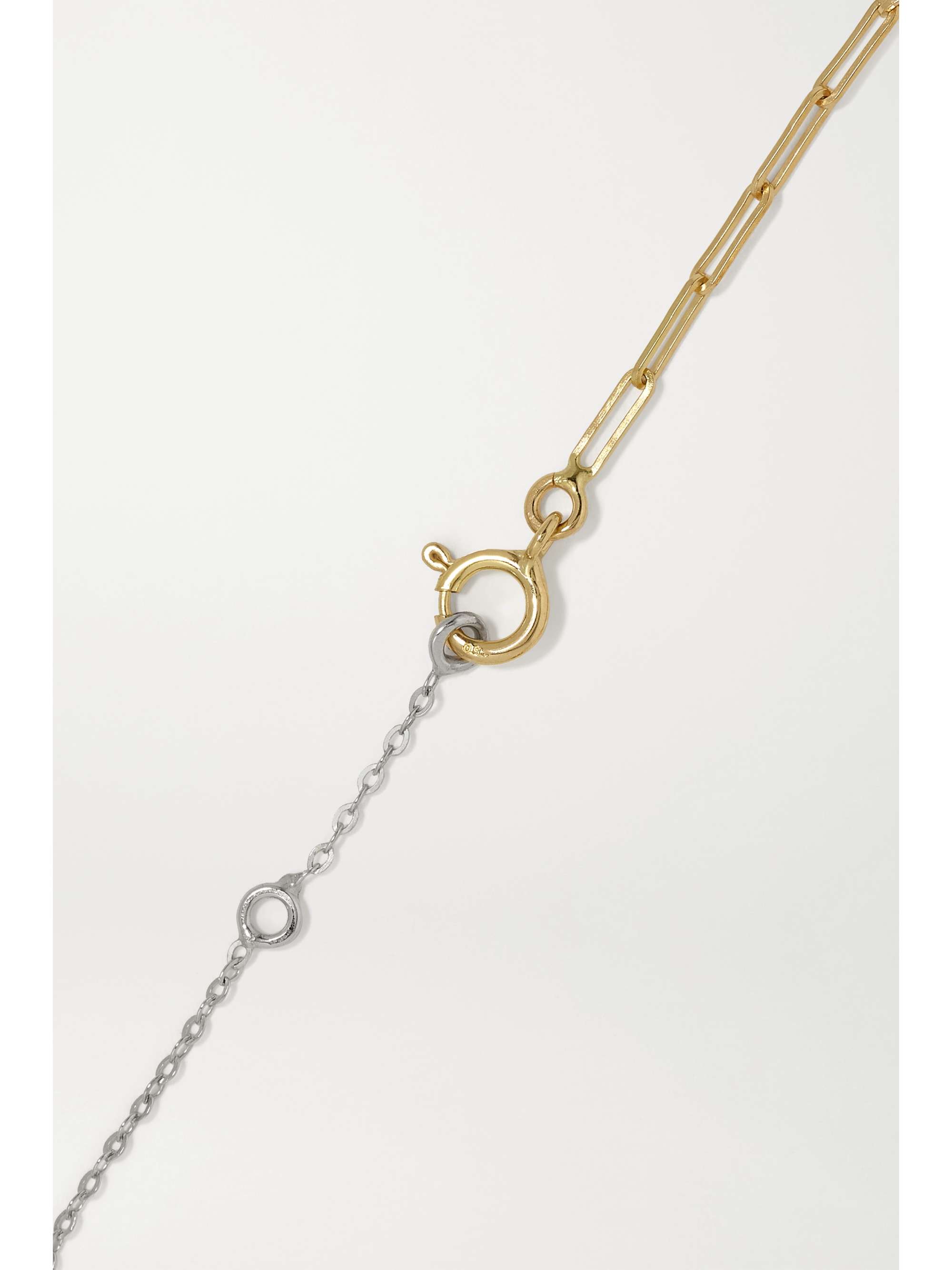 YVONNE LÉON 18-karat yellow and white gold diamond bracelet
