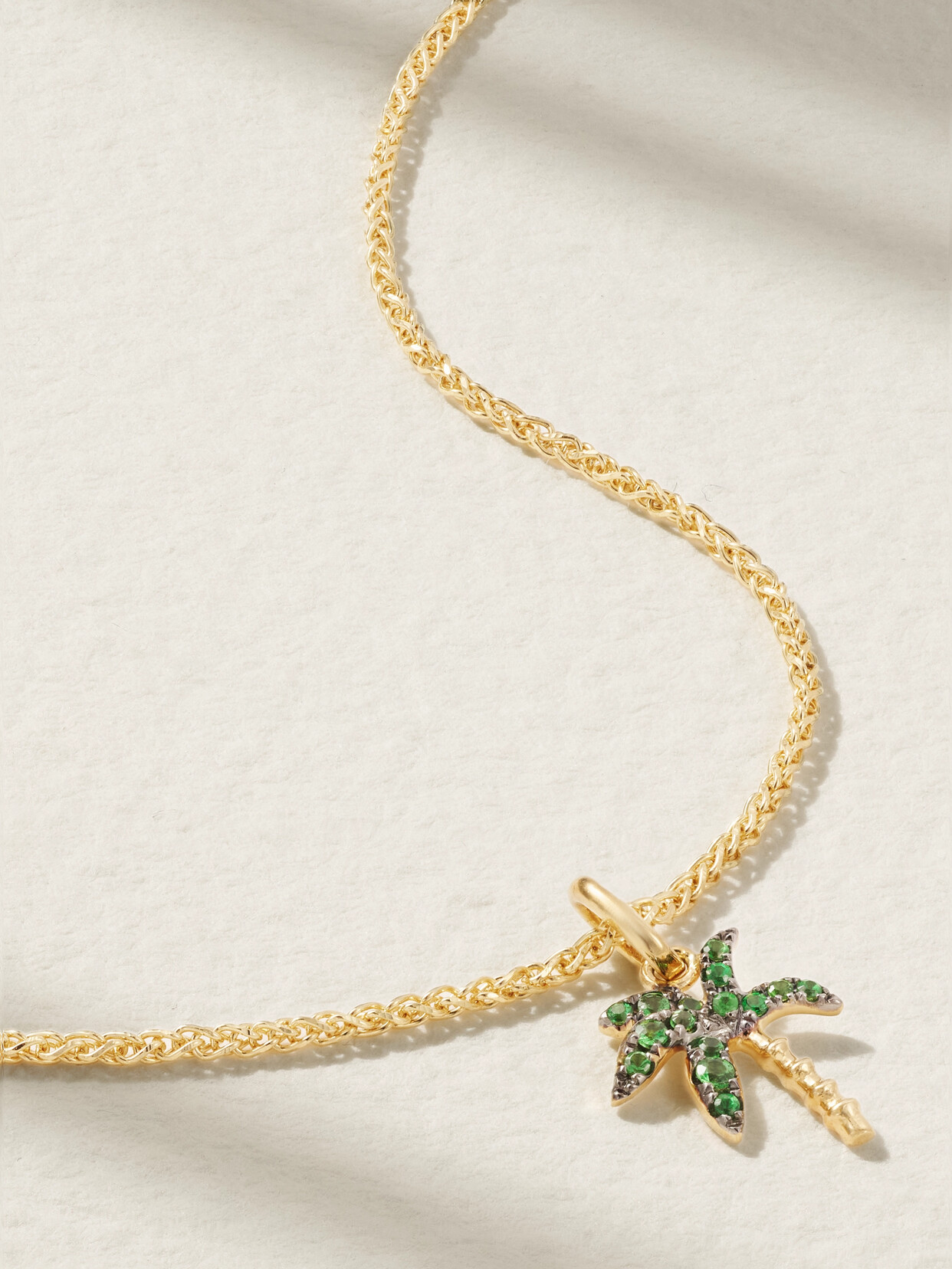 Yvonne Léon 18-karat Gold Tsavorite Necklace