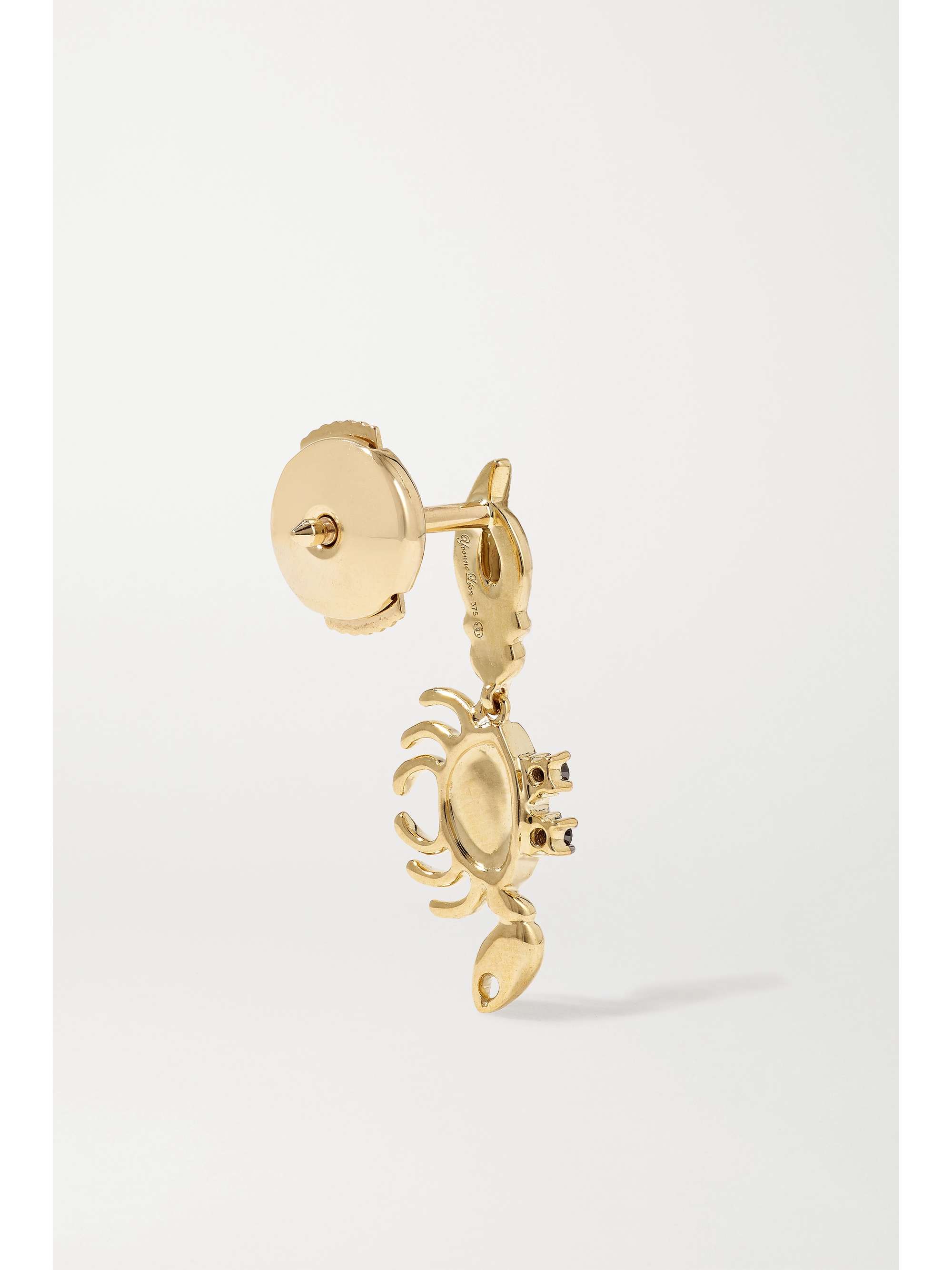 YVONNE LÉON 9-karat gold, tsavorite and diamond earring