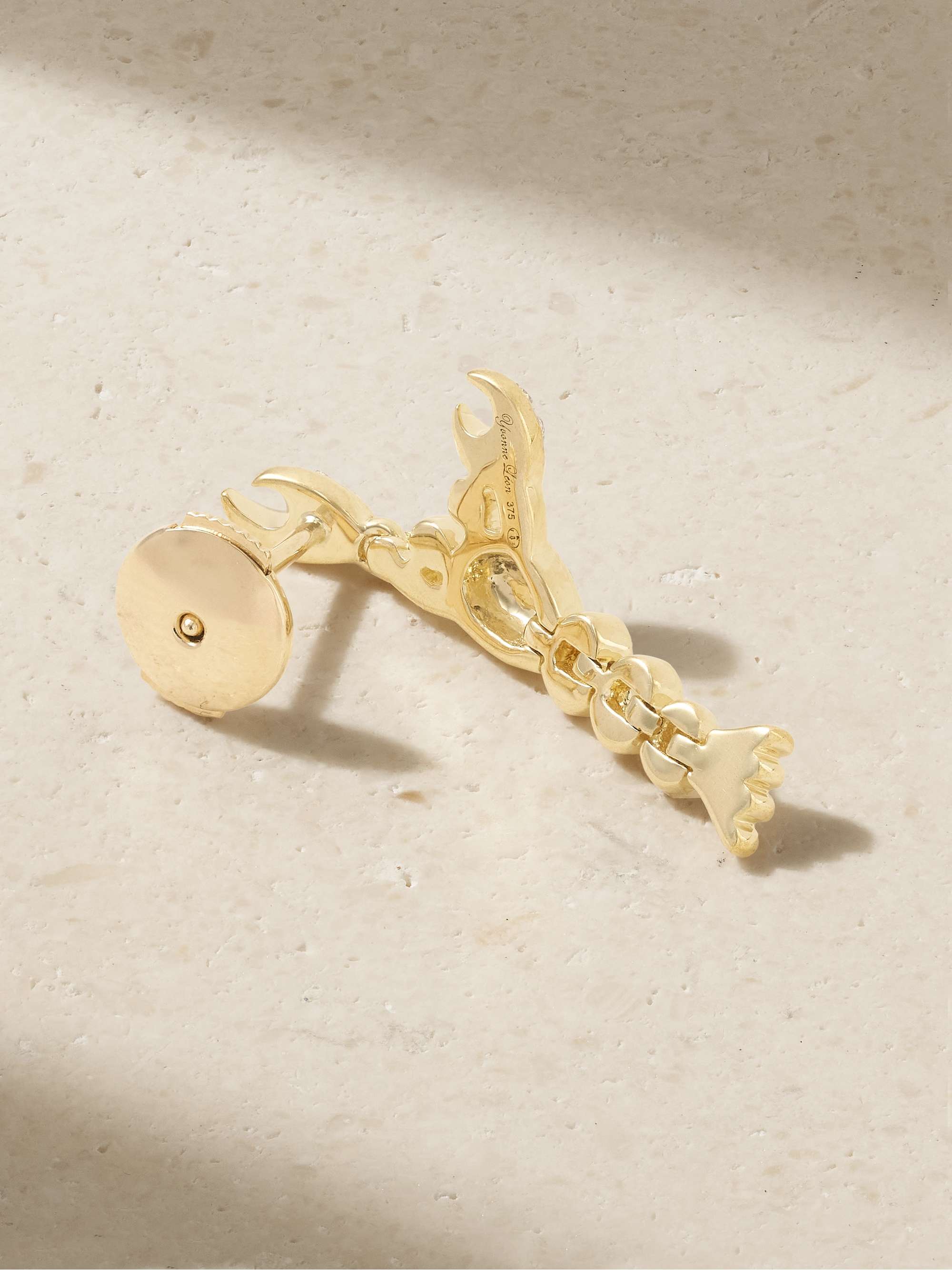 YVONNE LÉON 9-karat gold diamond earring
