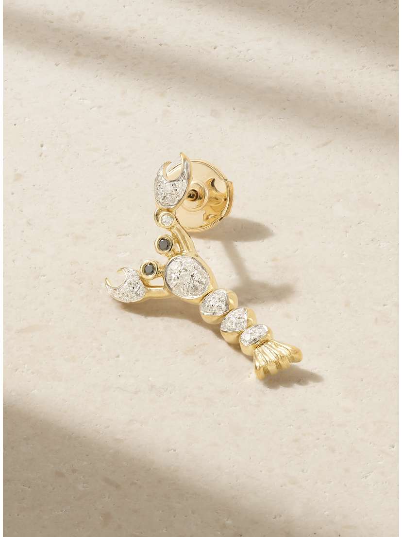 Yvonne Léon 9-karat Gold Diamond Earring