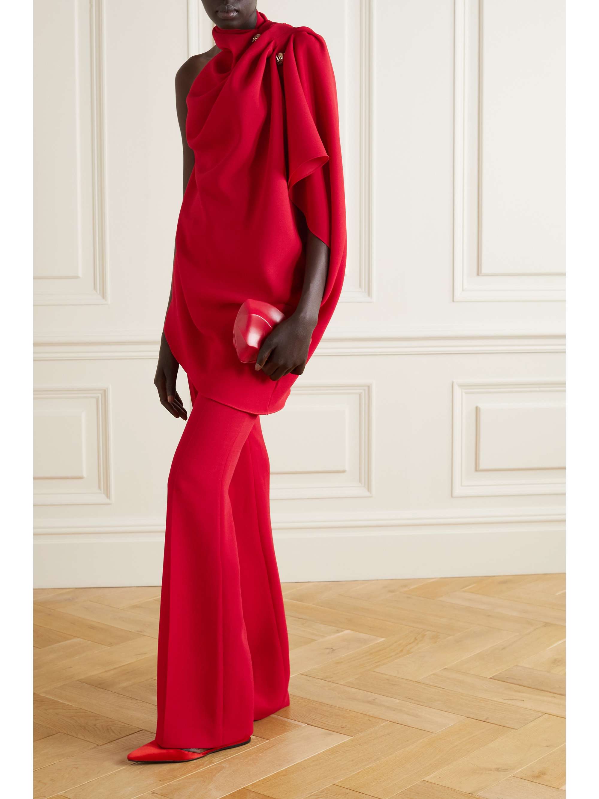 ELIE SAAB Crepe wide-leg pants