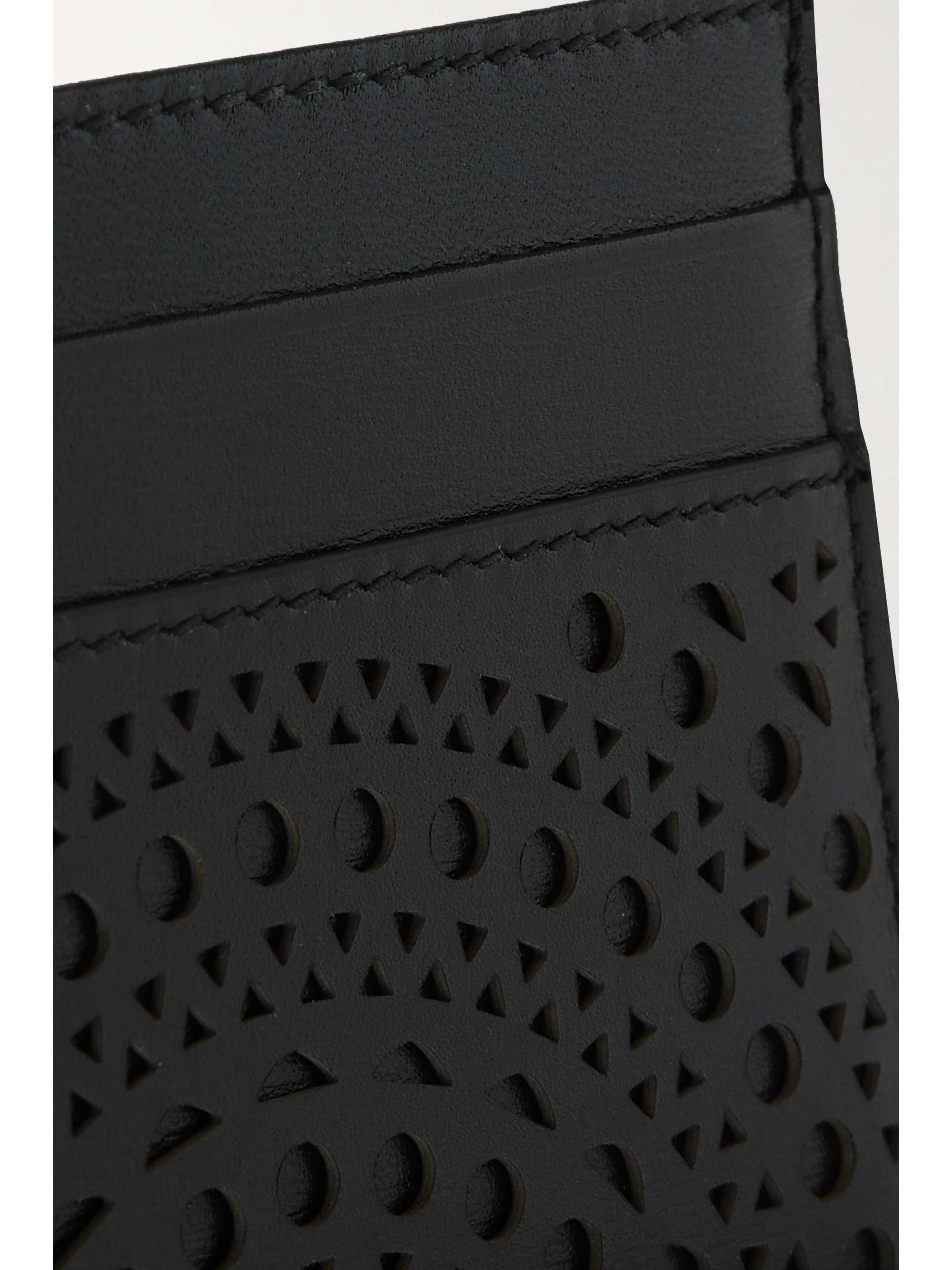ALAÏA Laser-cut leather cardholder