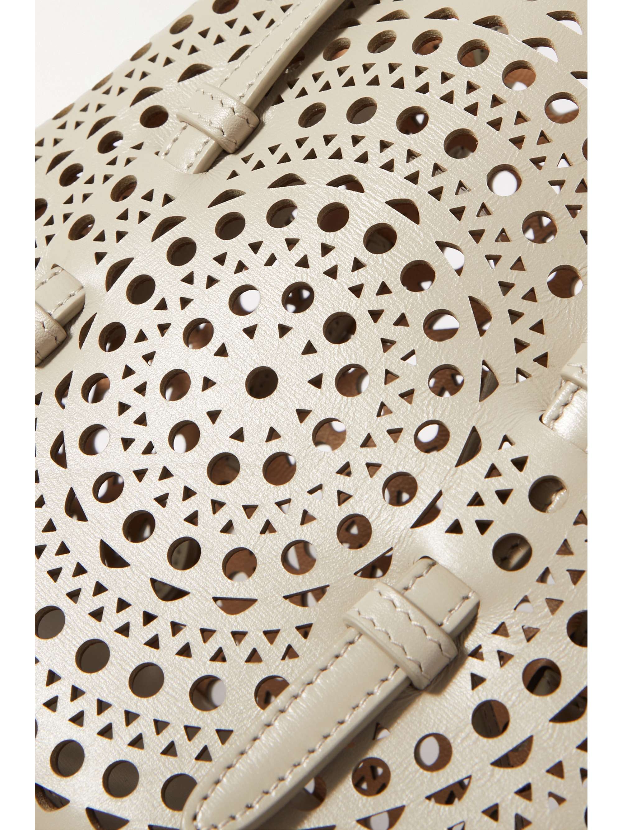 ALAÏA Mina 20 laser-cut leather tote
