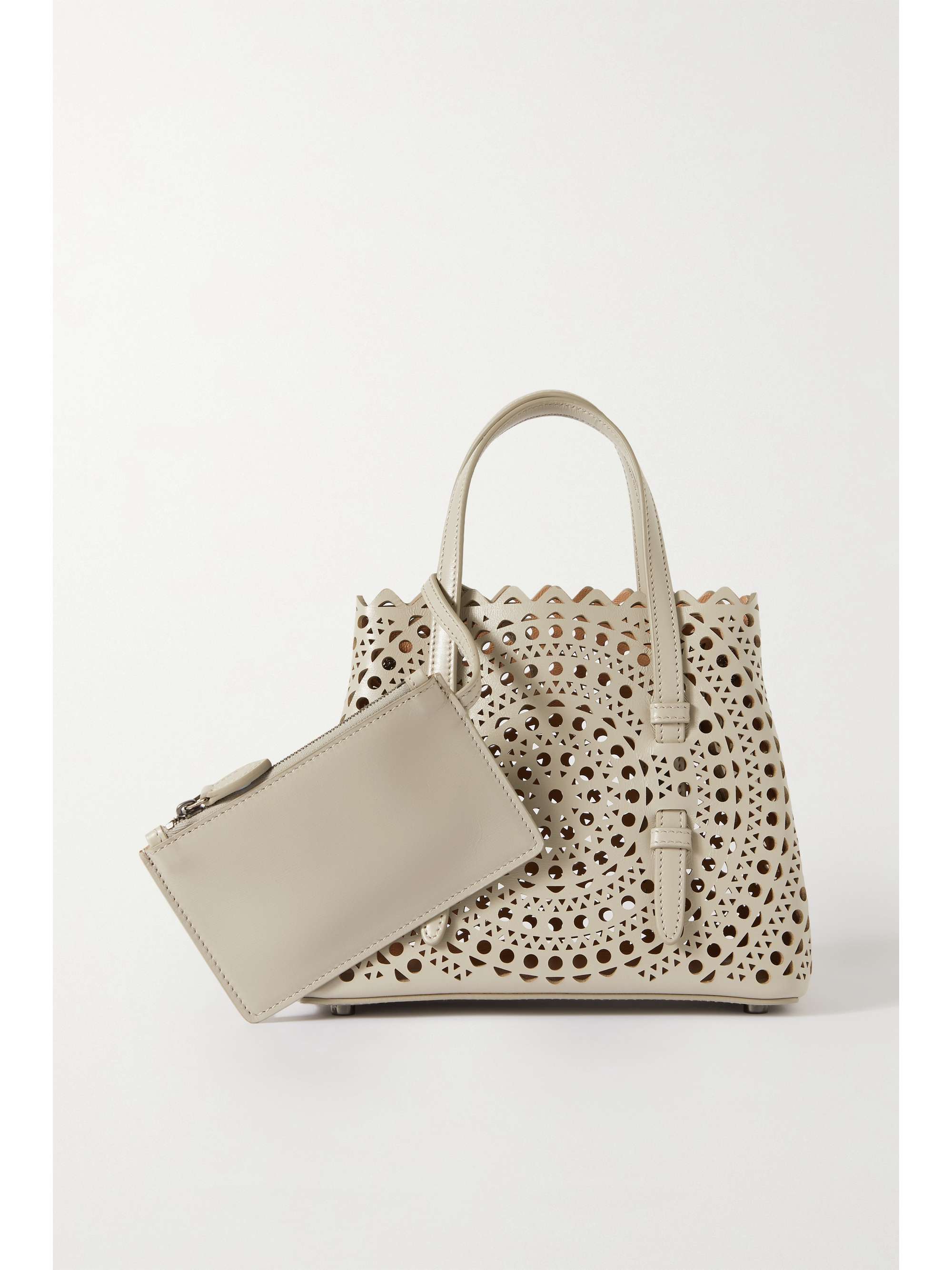 ALAÏA Mina 20 laser-cut leather tote