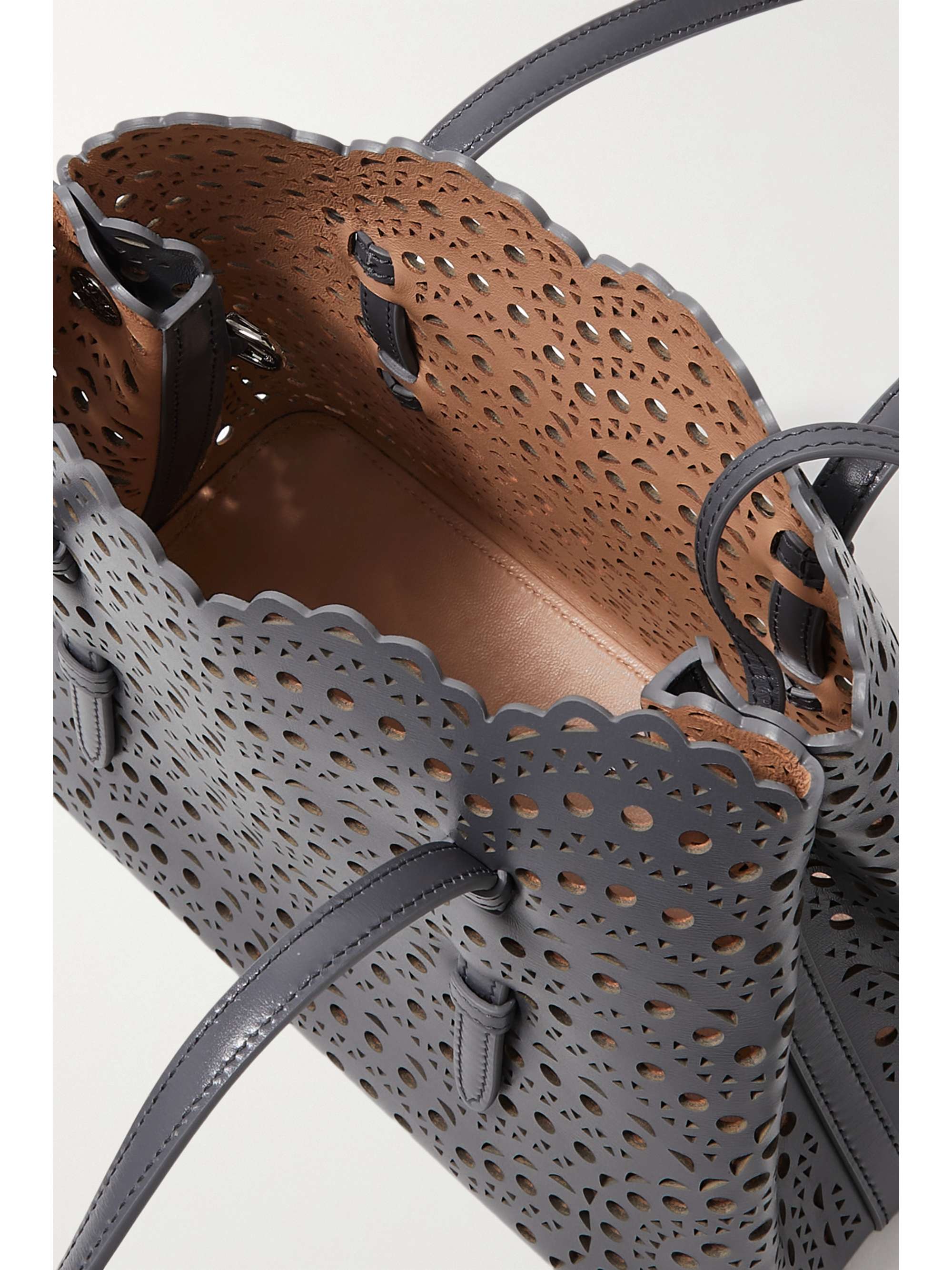 ALAÏA Le Mina 25 Vienne Wave leather tote
