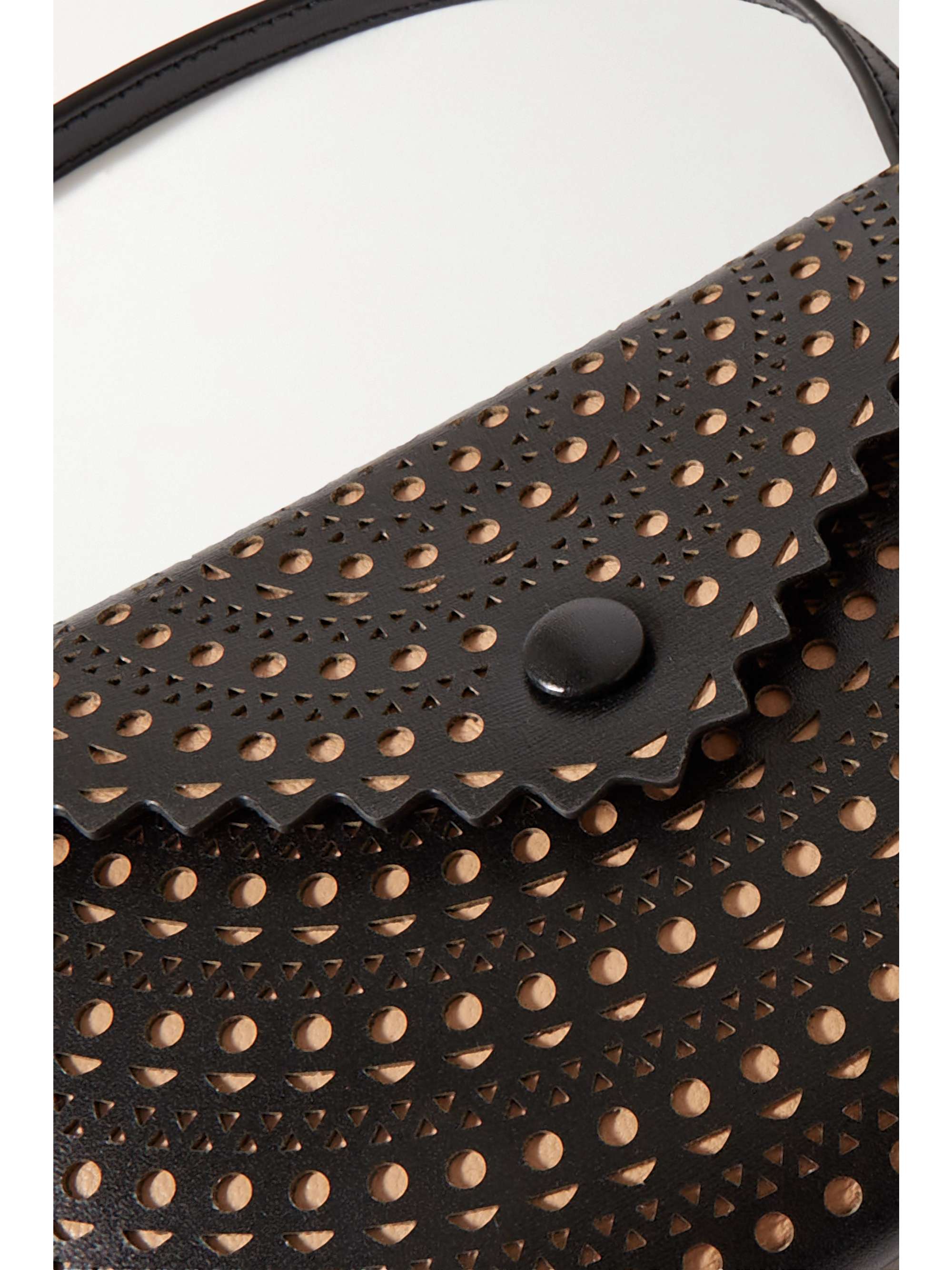 ALAÏA Louise 20 laser-cut leather shoulder bag