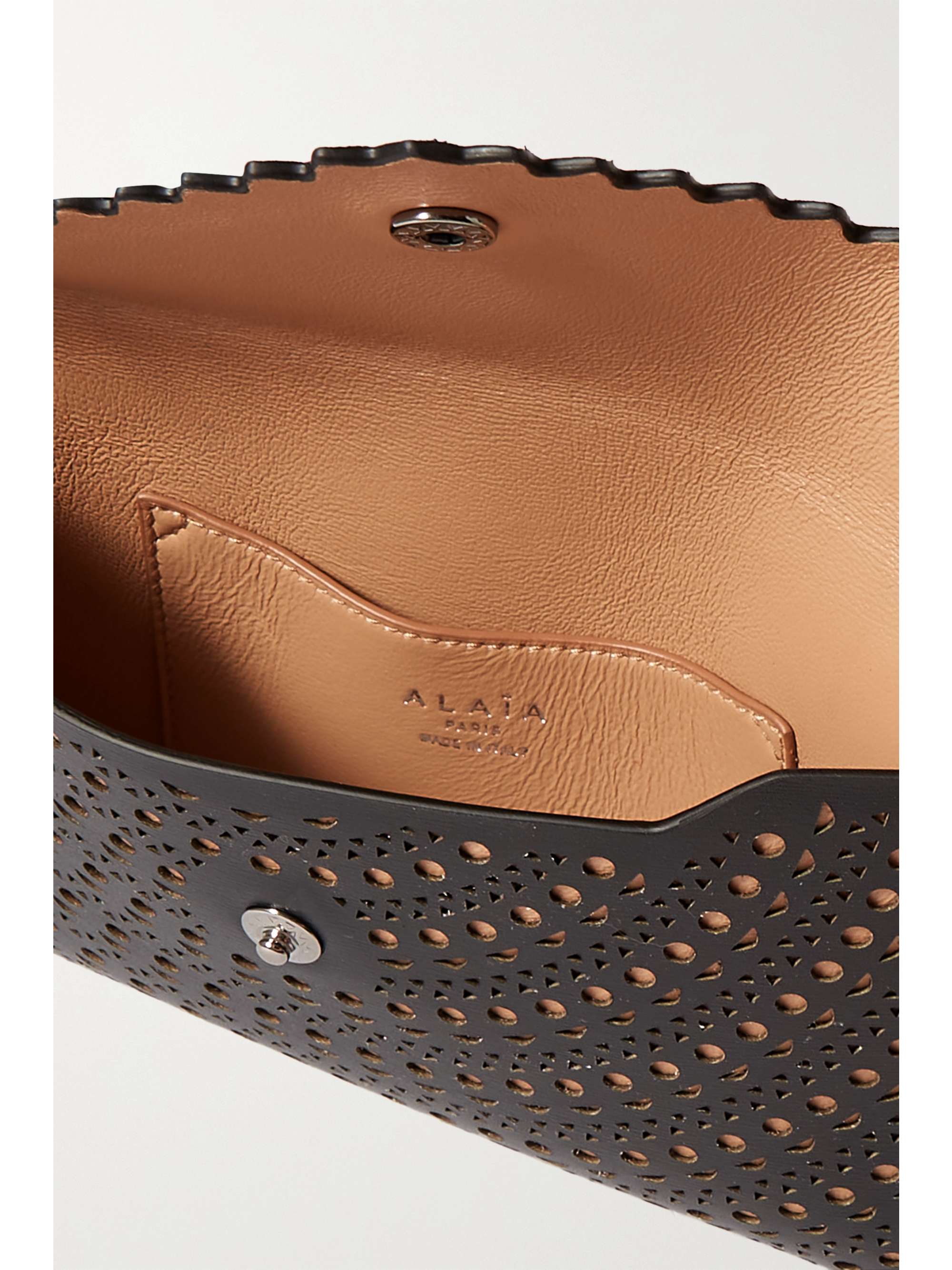 ALAÏA Louise 20 laser-cut leather shoulder bag
