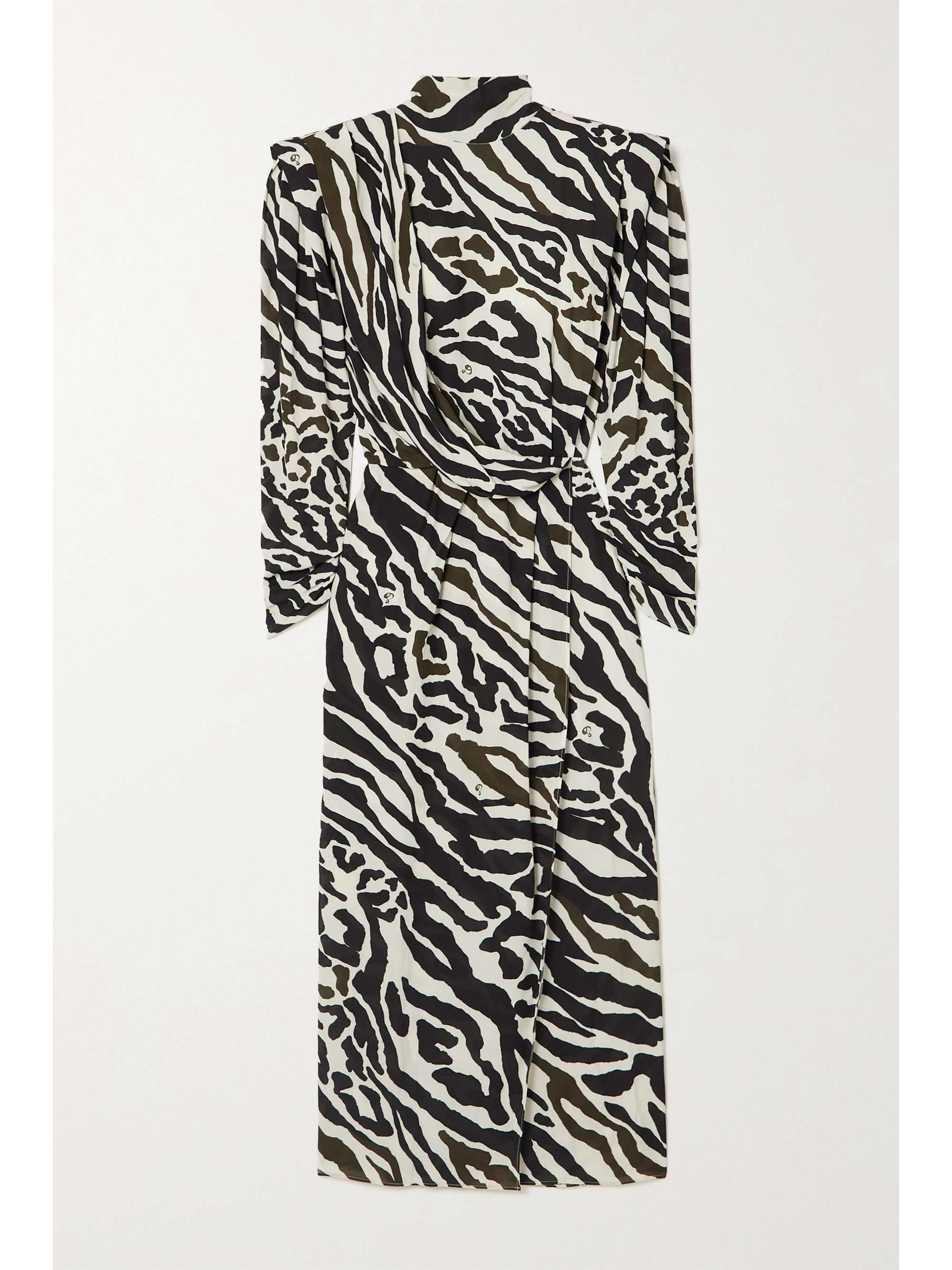 black and white zebra print dress