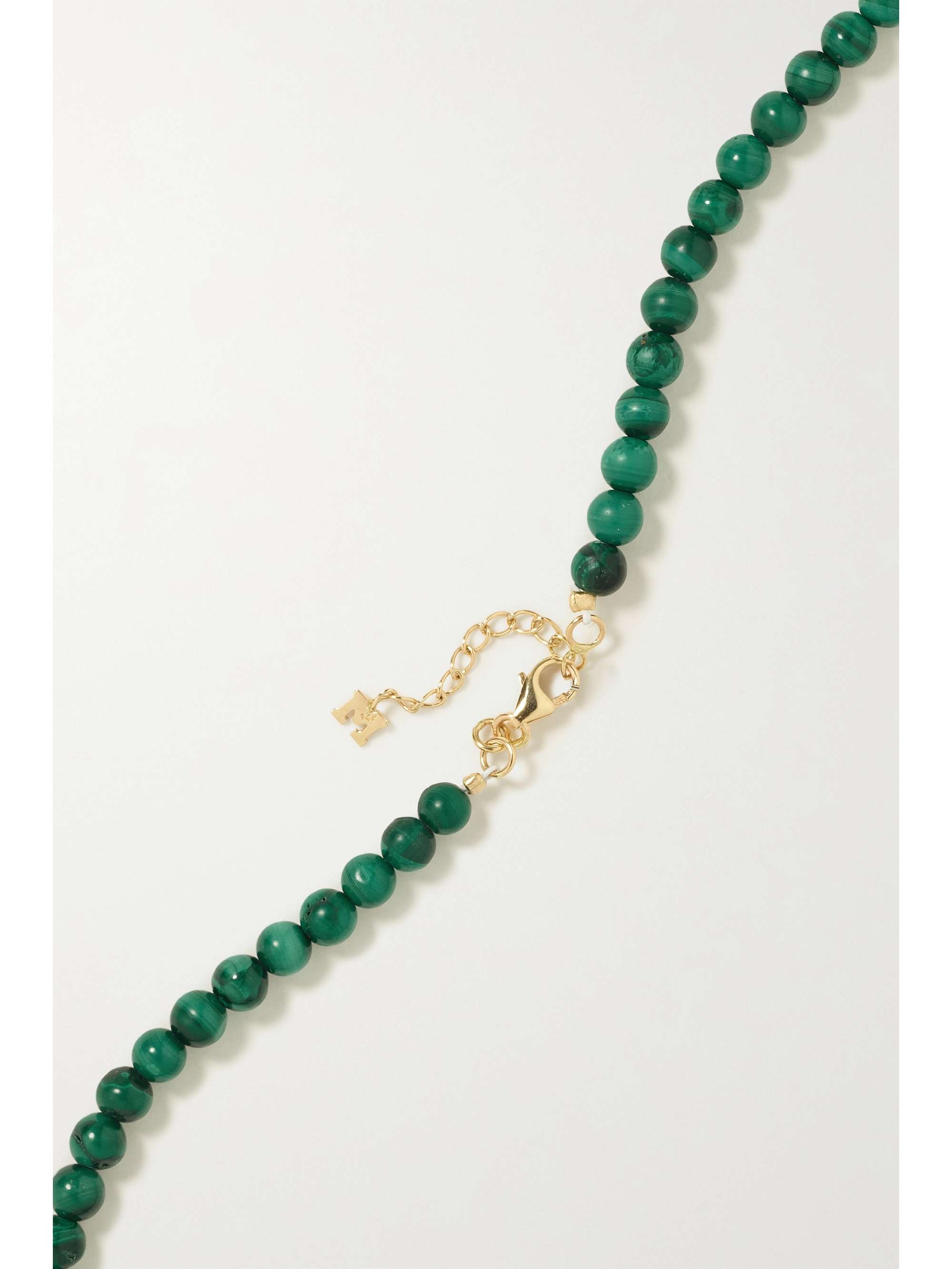 MATEO 14-karat gold malachite necklace