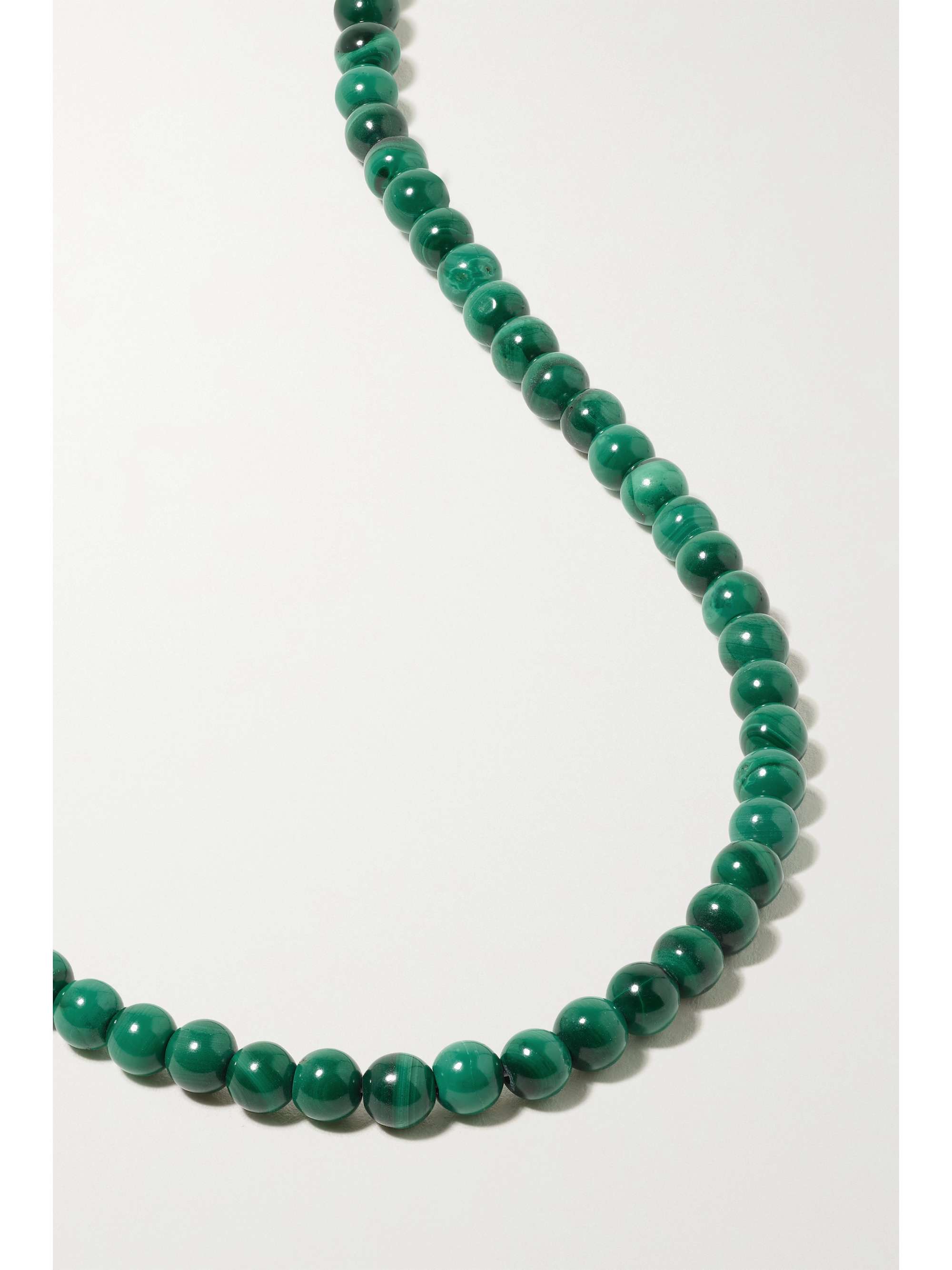 MATEO 14-karat gold malachite necklace