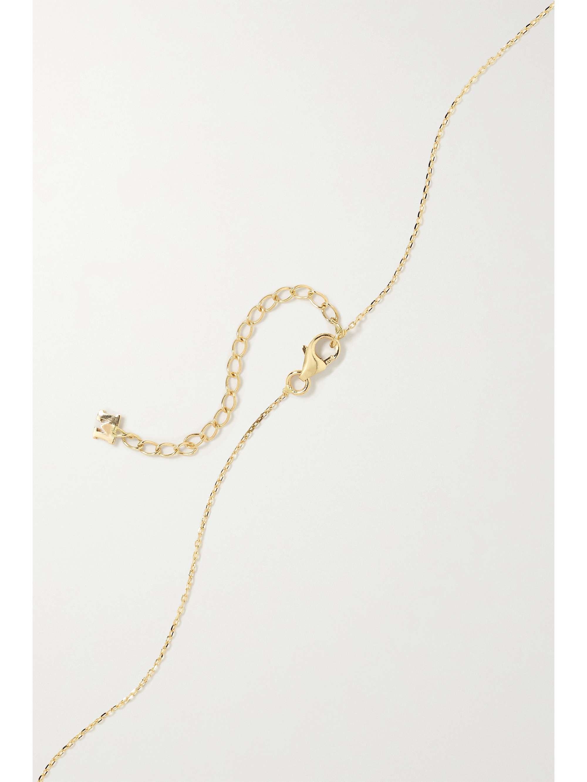 MATEO 14-karat gold, pearl and diamond necklace