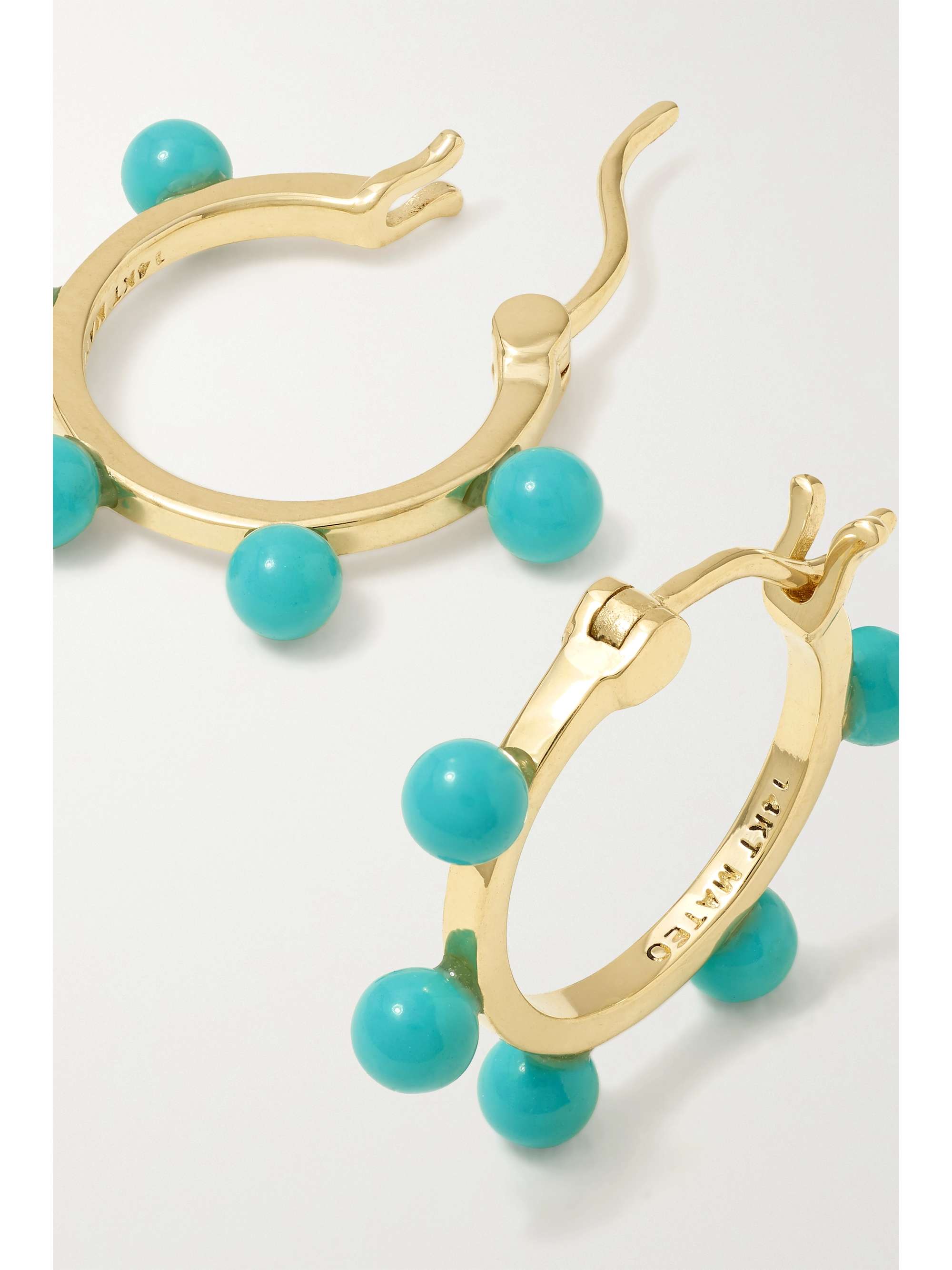 14k gold and shop turquoise earrings