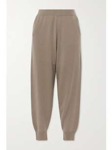 allude cashmere track pants