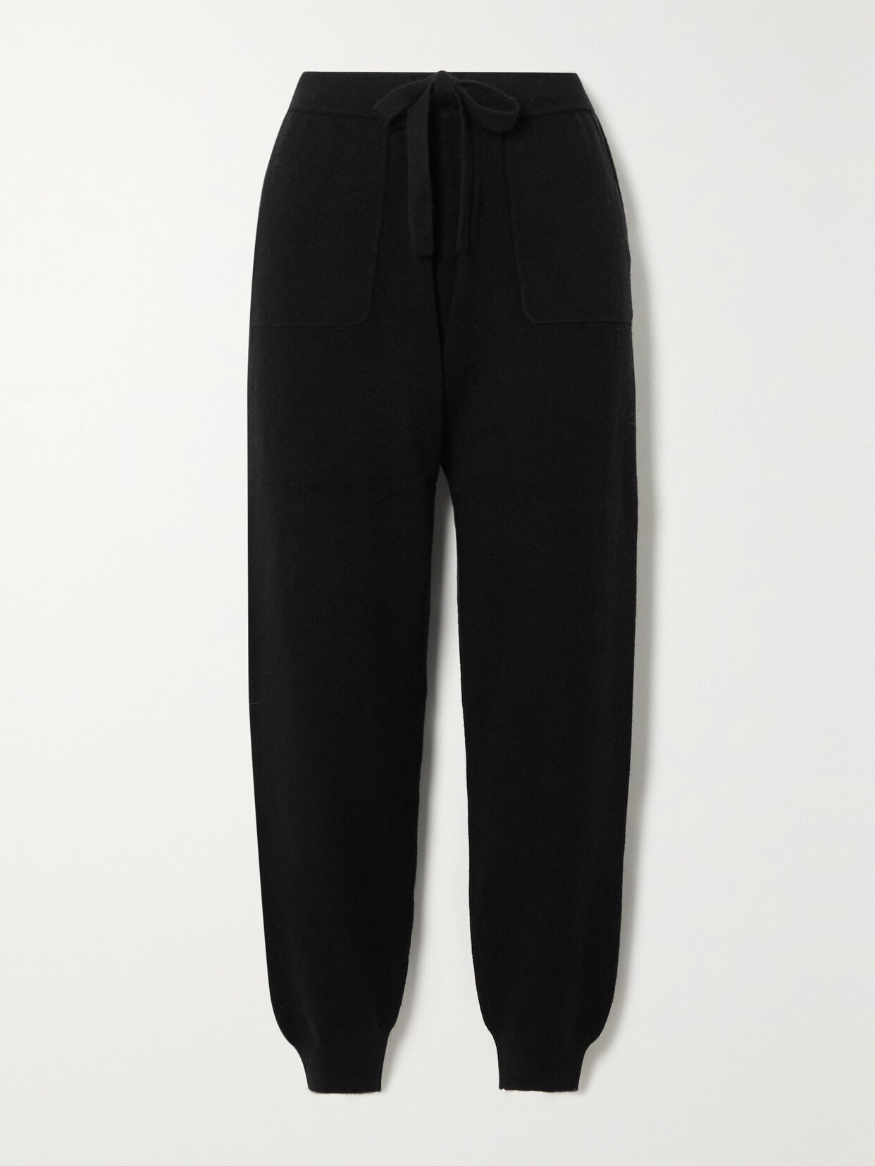 ALLUDE WOOL AND CASHMERE-BLEND TRACK PANTS