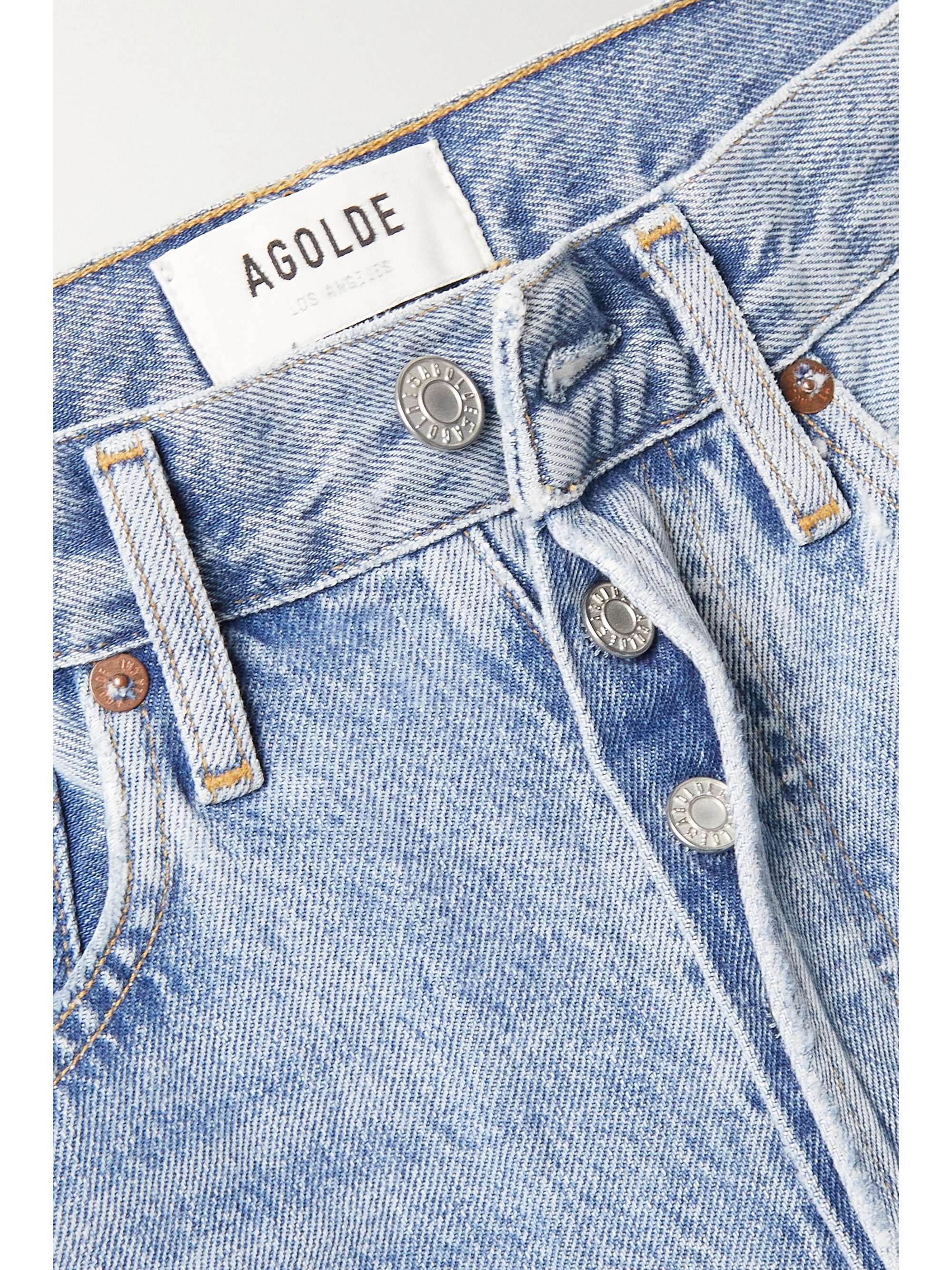 AGOLDE + NET SUSTAIN '90s cropped organic high-rise straight-leg jeans