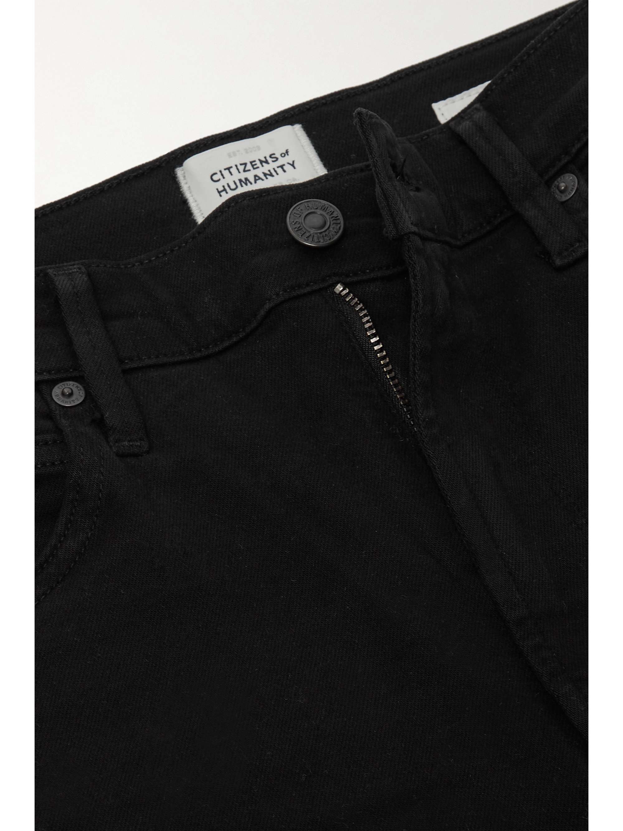 Black Chrissy high-rise skinny jeans 