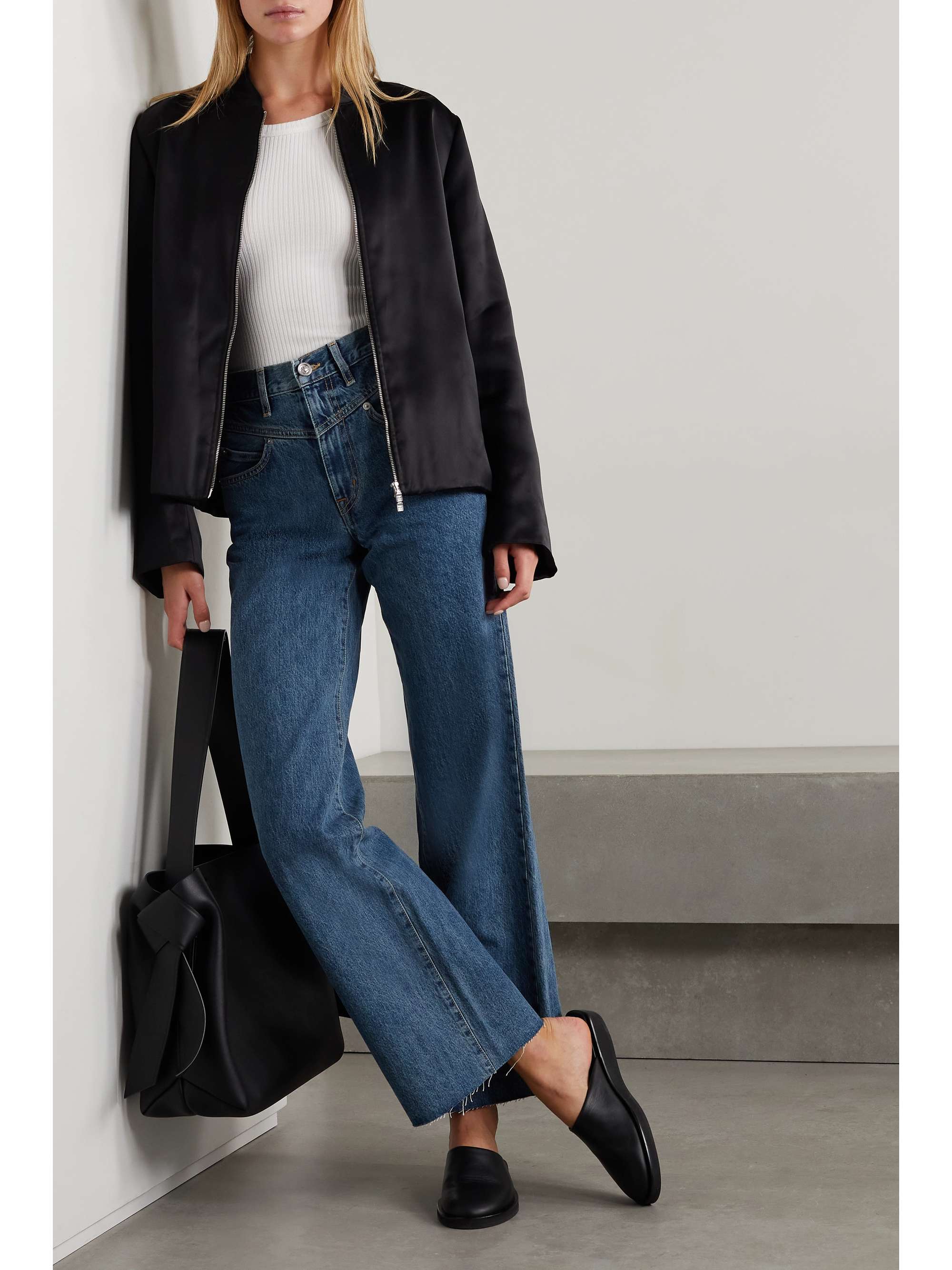 high-rise wide-leg jeans | SLVRLAKE 
