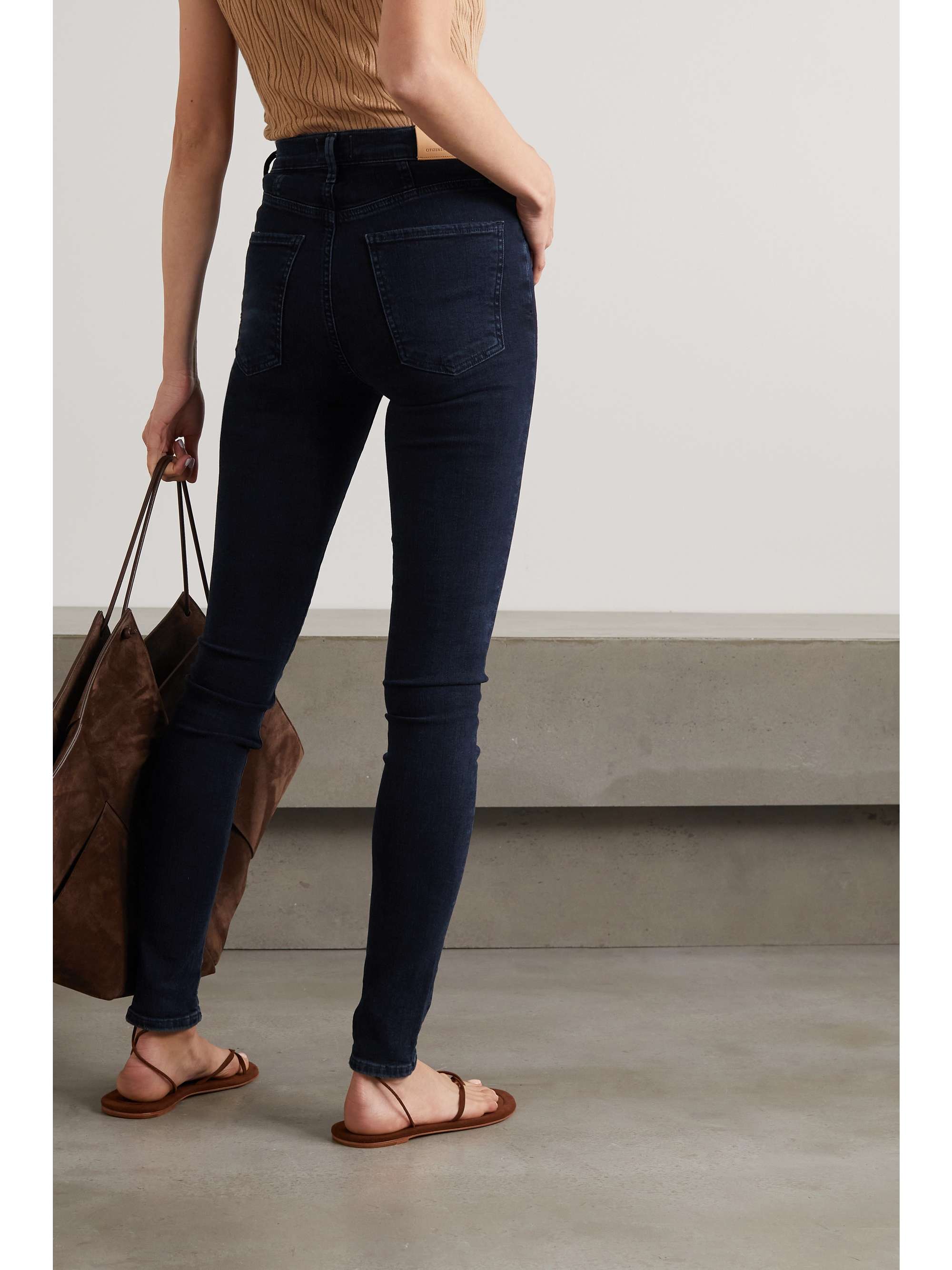 Dark denim Chrissy high-rise skinny 