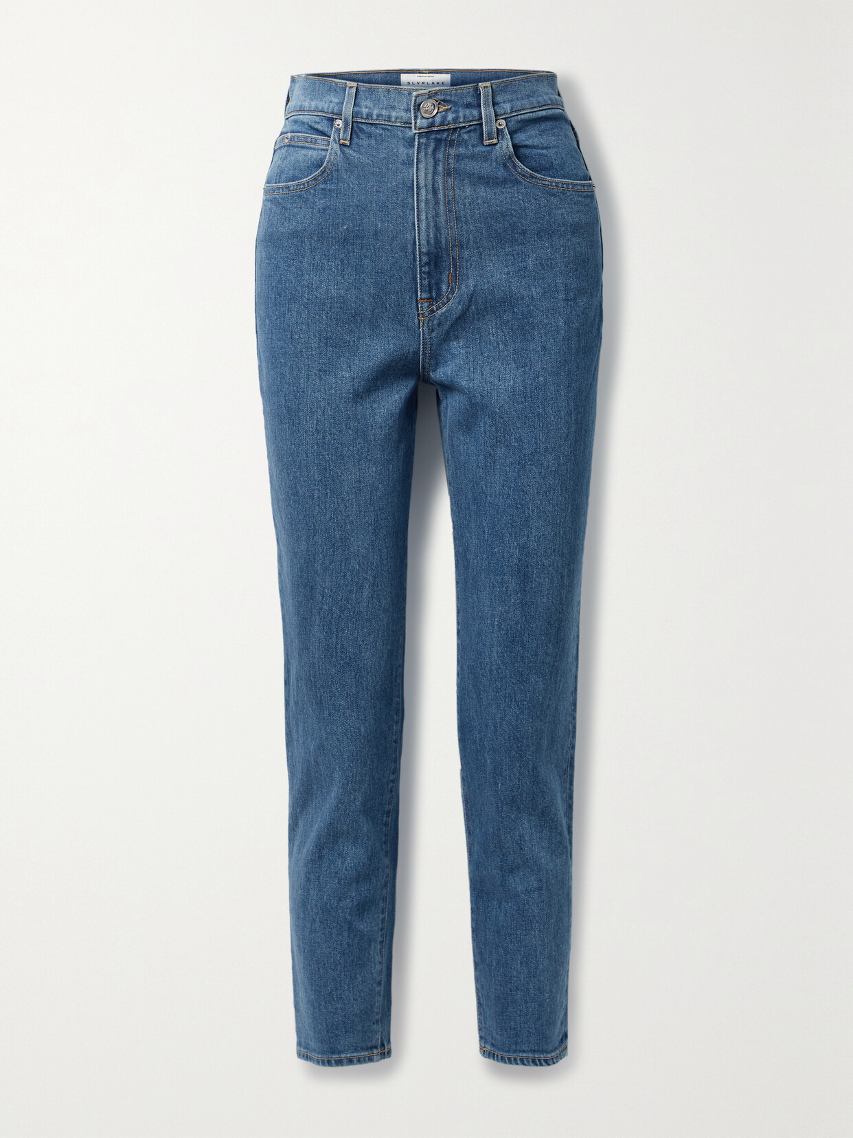 SLVRLAKE + Net Sustain Beatnik High-rise Slim-leg Jeans - Blue