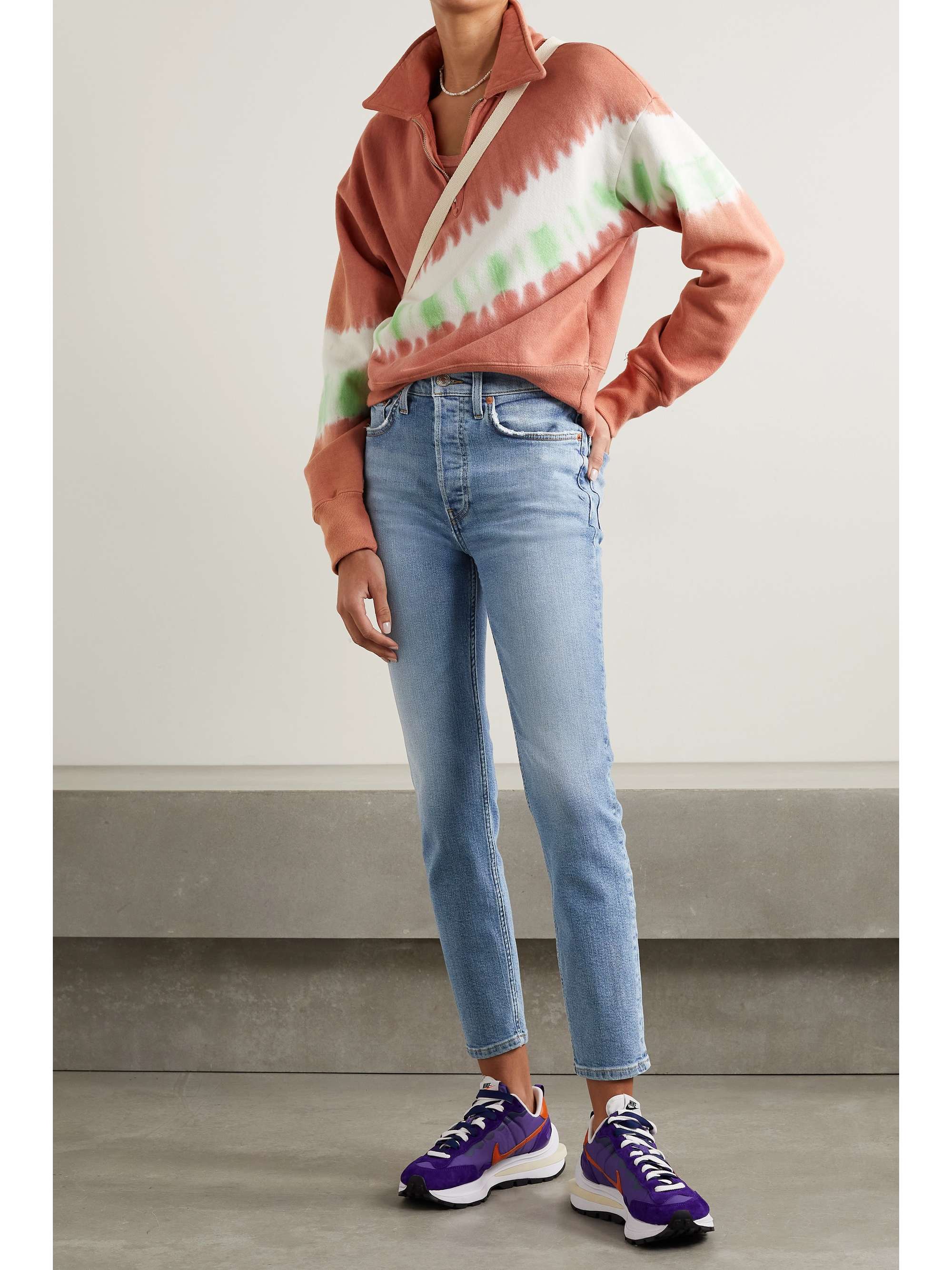 High Rise Ankle Crop skinny jeans 