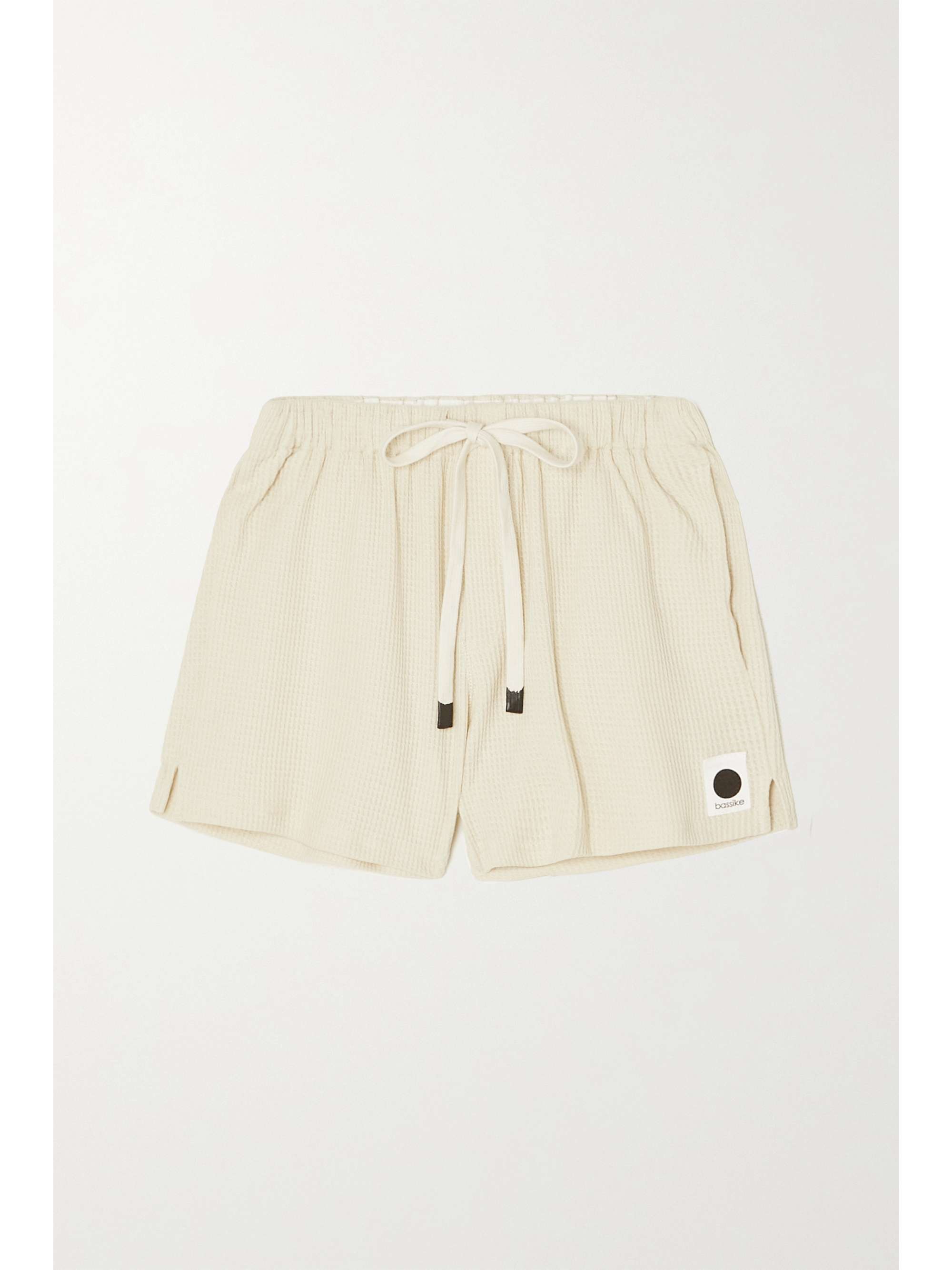 black lace up shorts