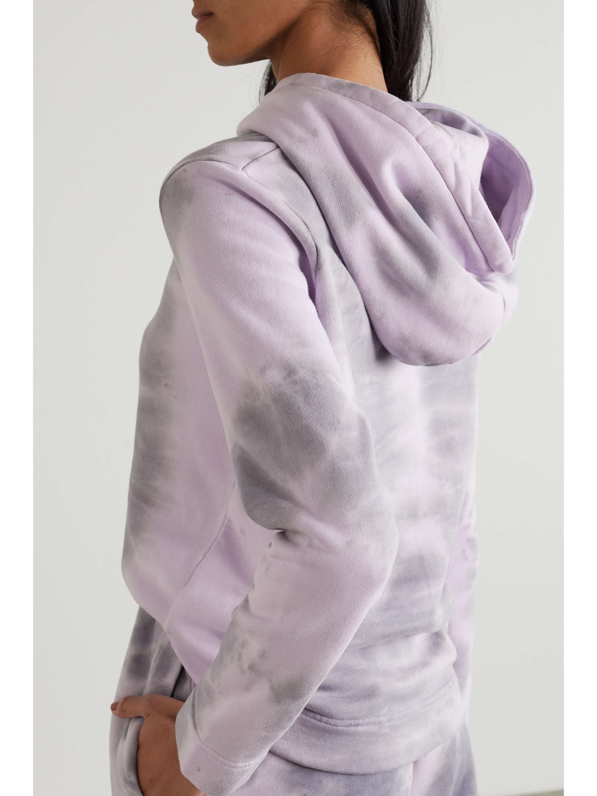 NINETY PERCENT + NET SUSTAIN tie-dyed organic cotton-jersey hoodie