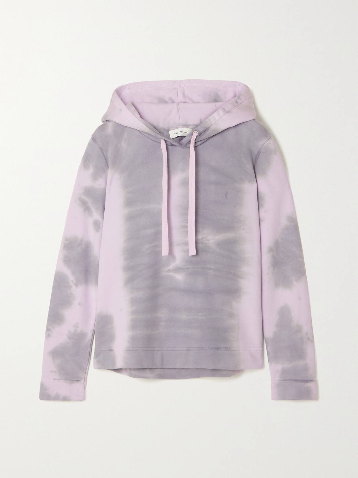 Ninety Percent + Net Sustain Tie-dyed Organic Cotton-jersey Hoodie - Purple