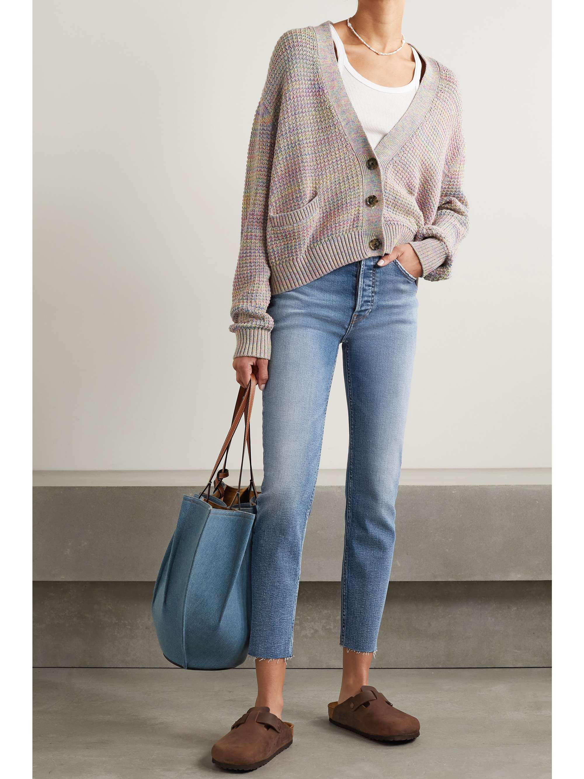High Rise Ankle Crop skinny jeans 