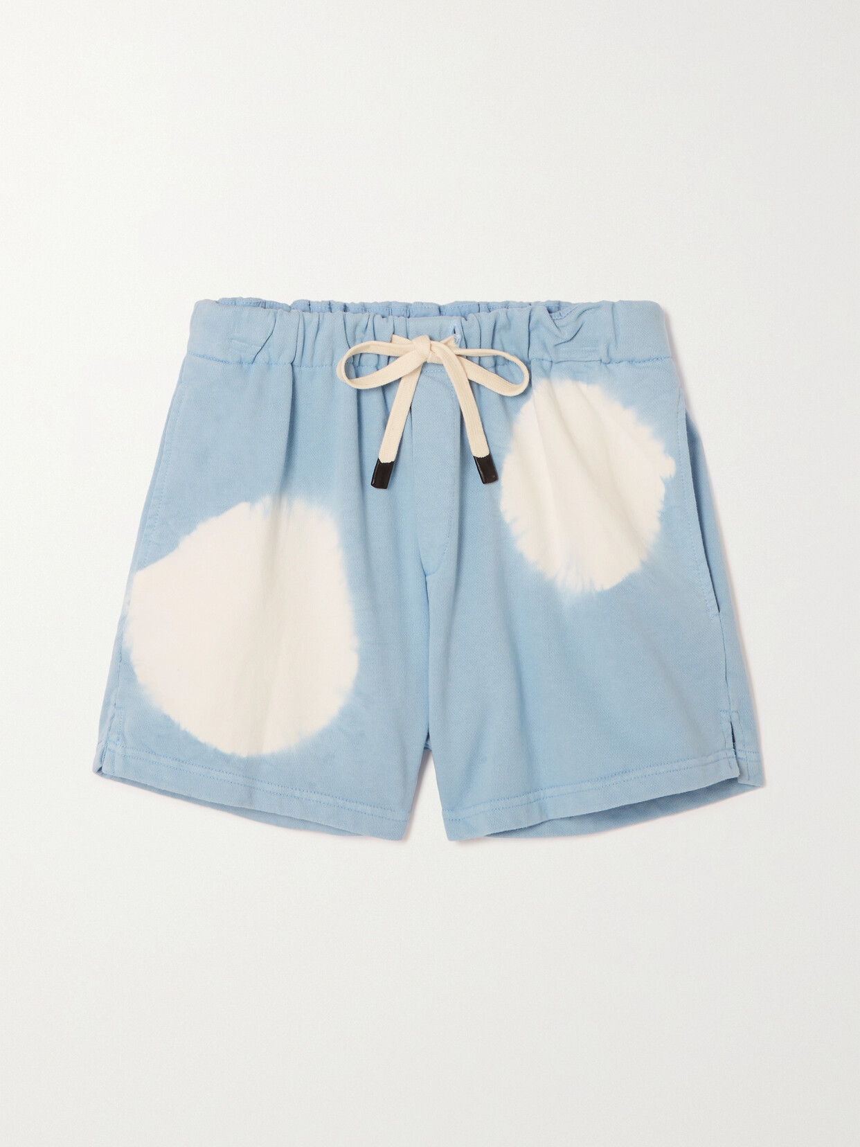 BASSIKE + NET SUSTAIN TIE-DYED ORGANIC COTTON-JERSEY SHORTS