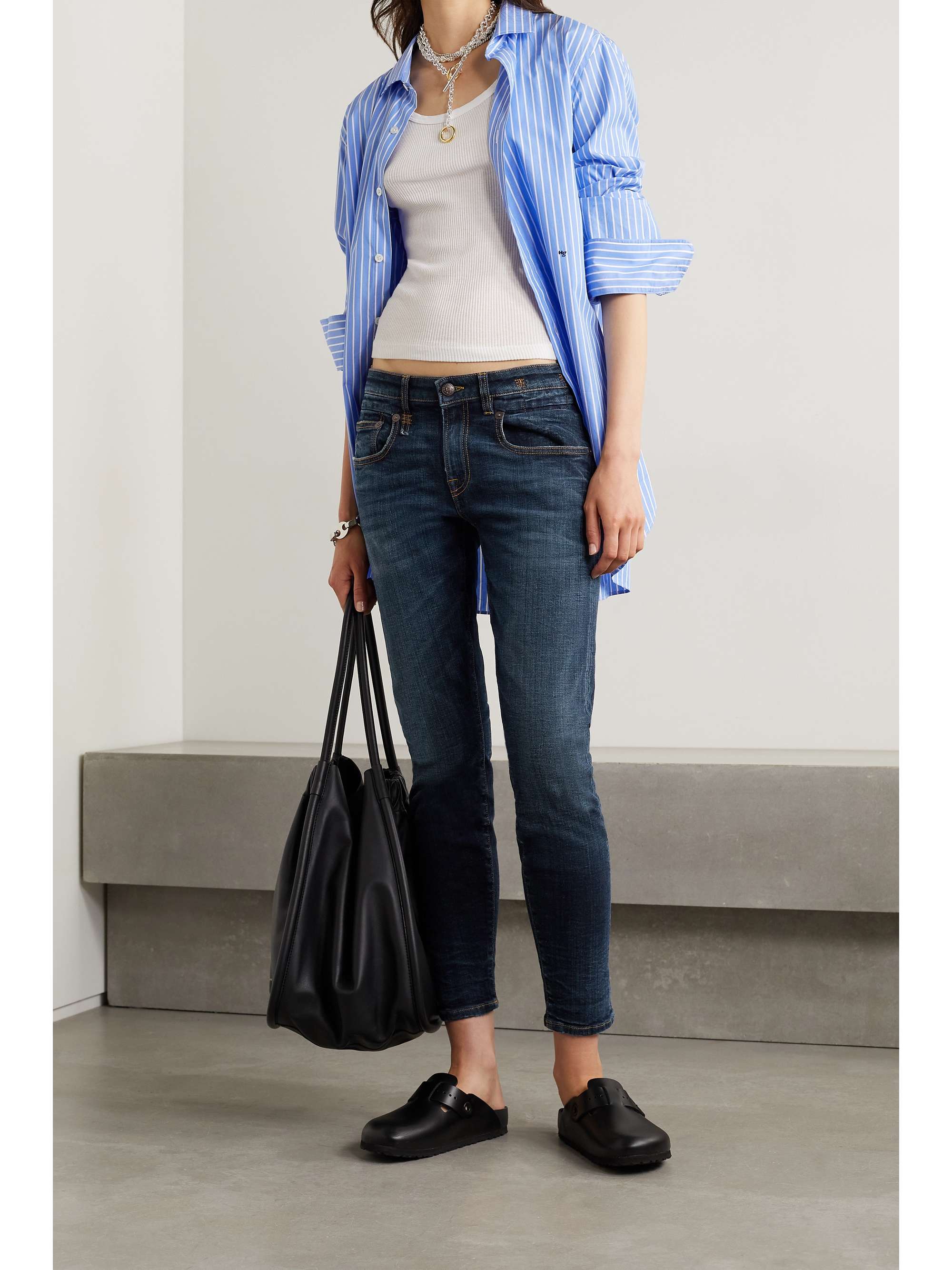 Dark denim Boy mid-rise skinny jeans | R13 | NET-A-PORTER