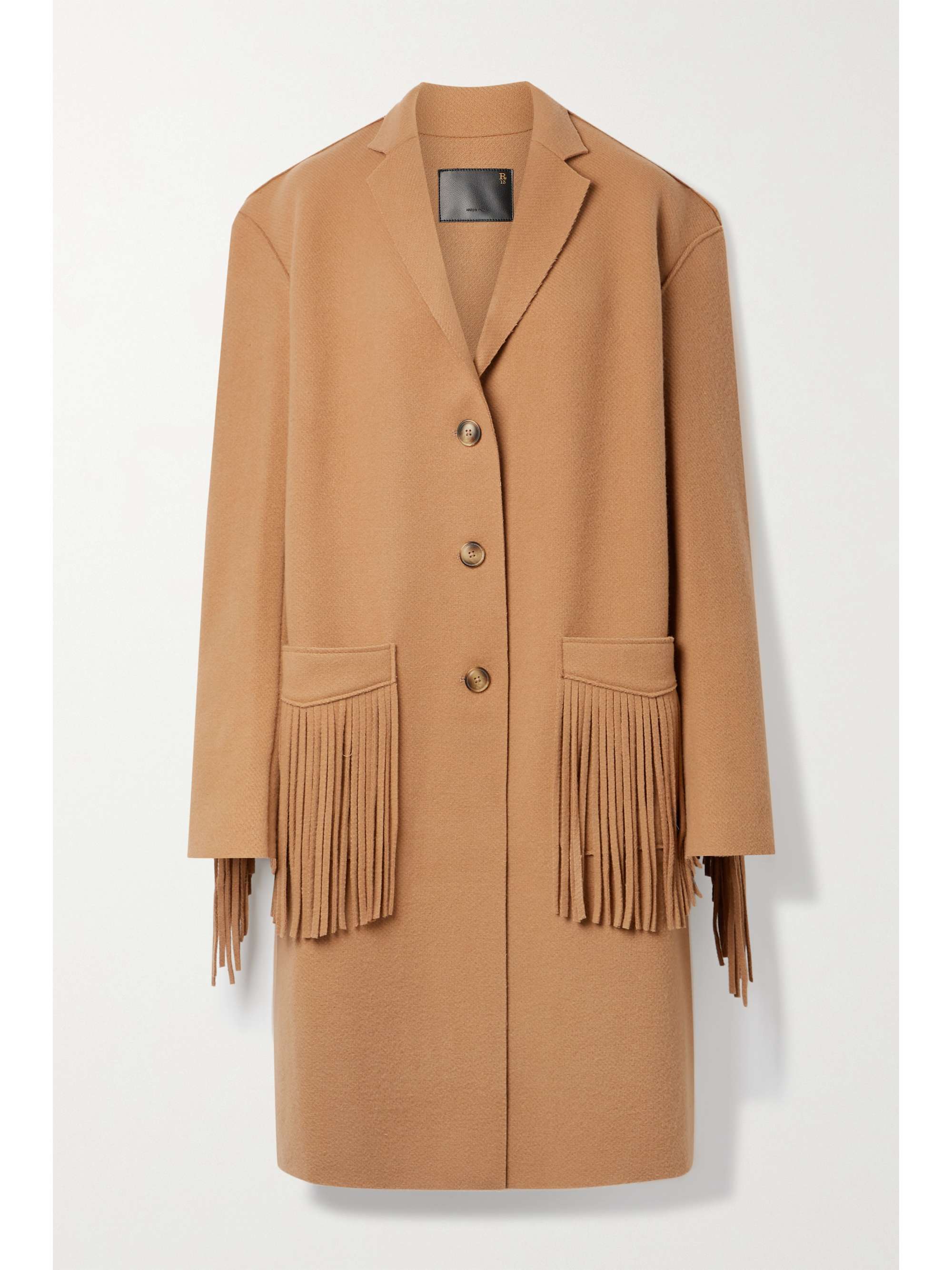 camel felt coat