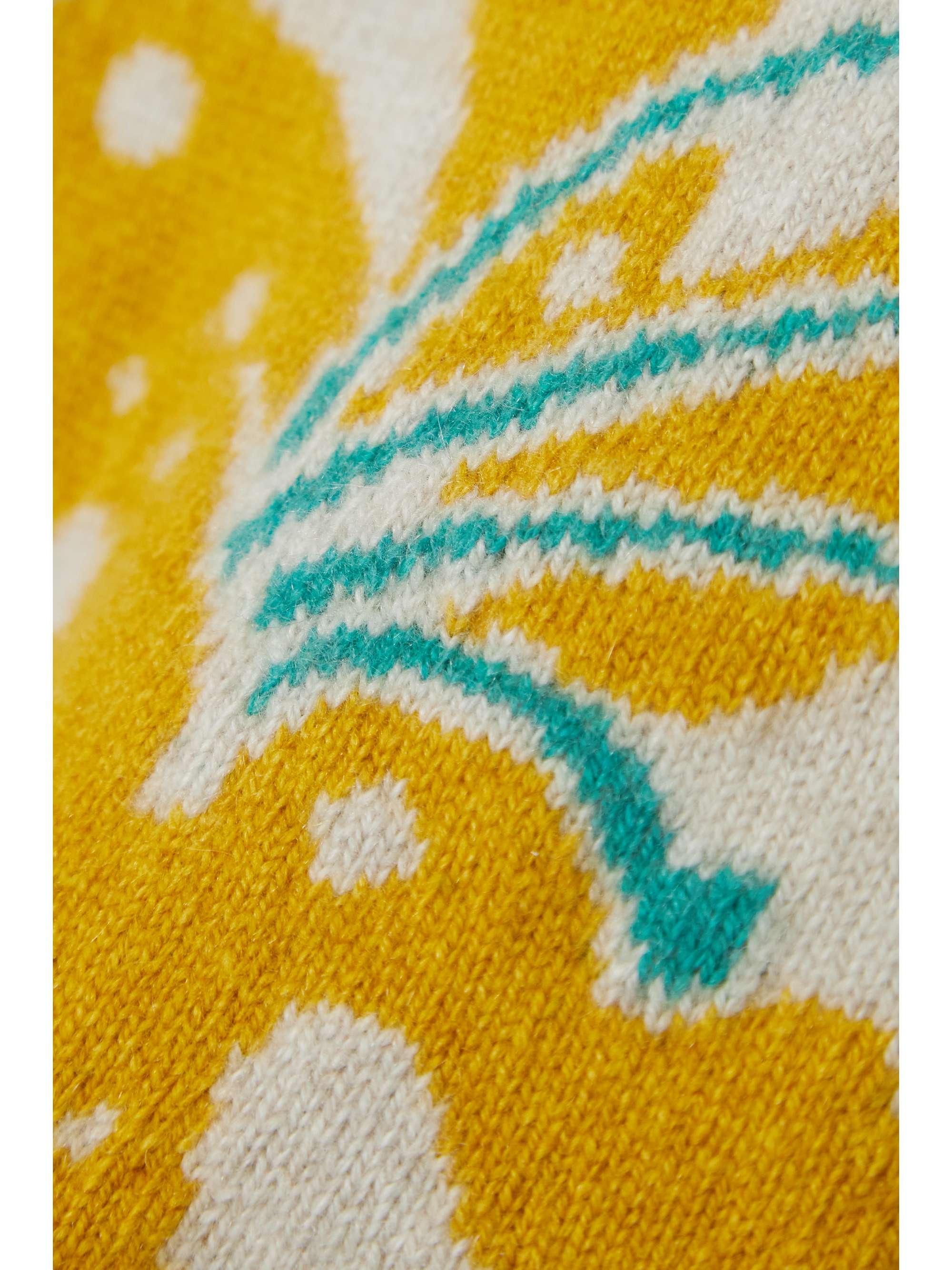 THE ELDER STATESMAN Sound Flowers intarsia cashmere shorts