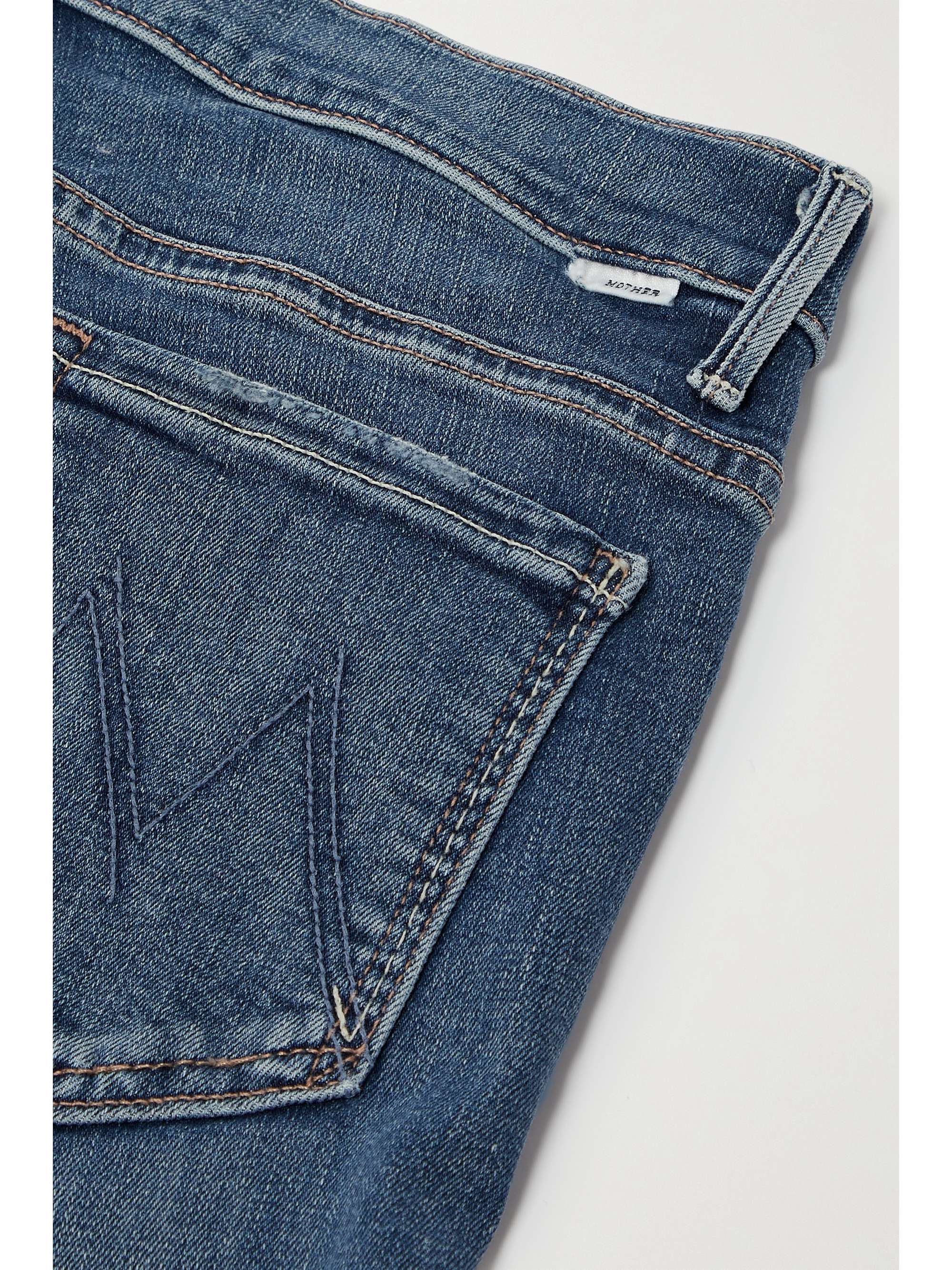 MOTHER The Weekender frayed high-rise flared jeans