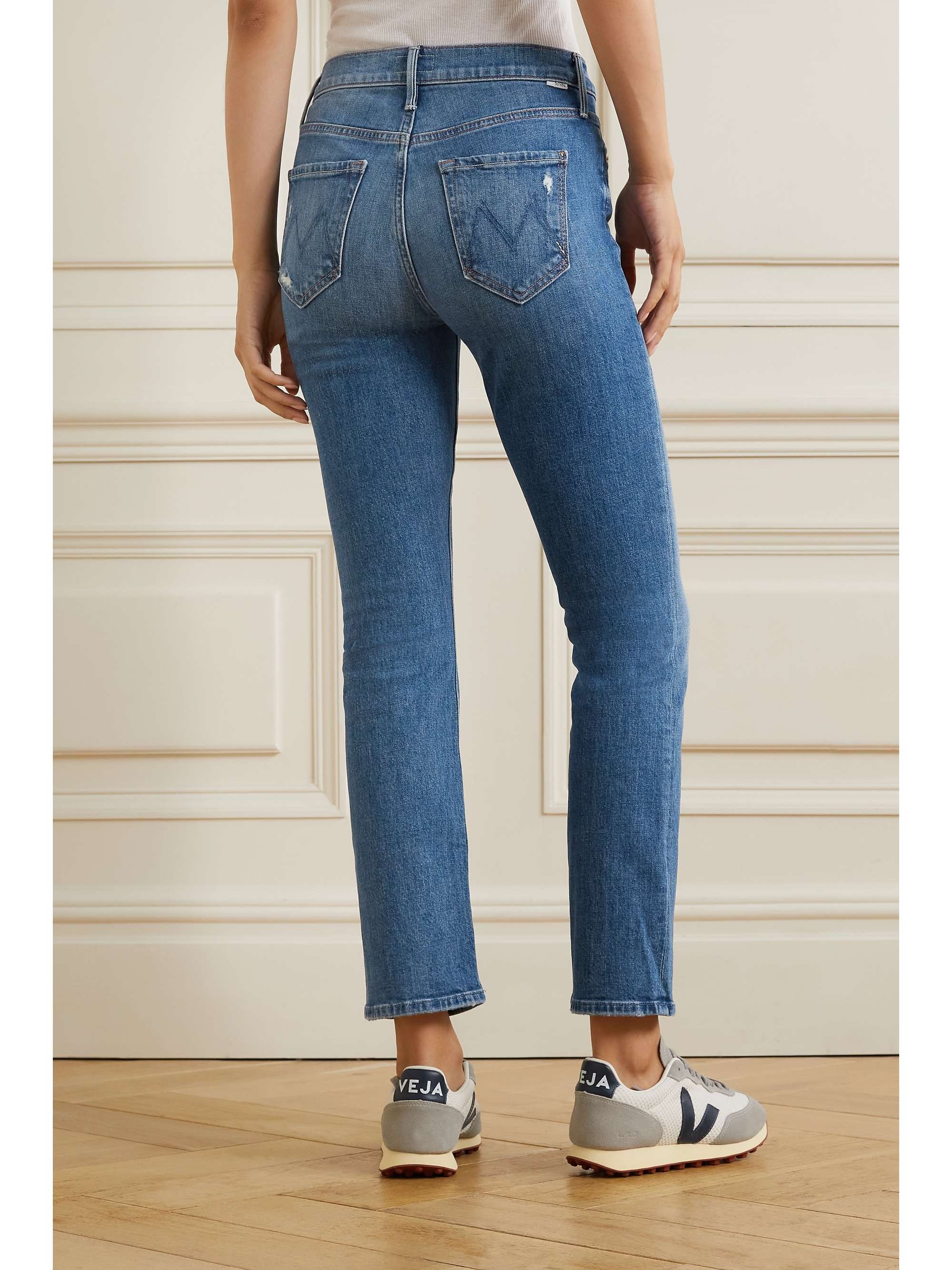 Mid denim The Dazzler mid-rise slim-leg 