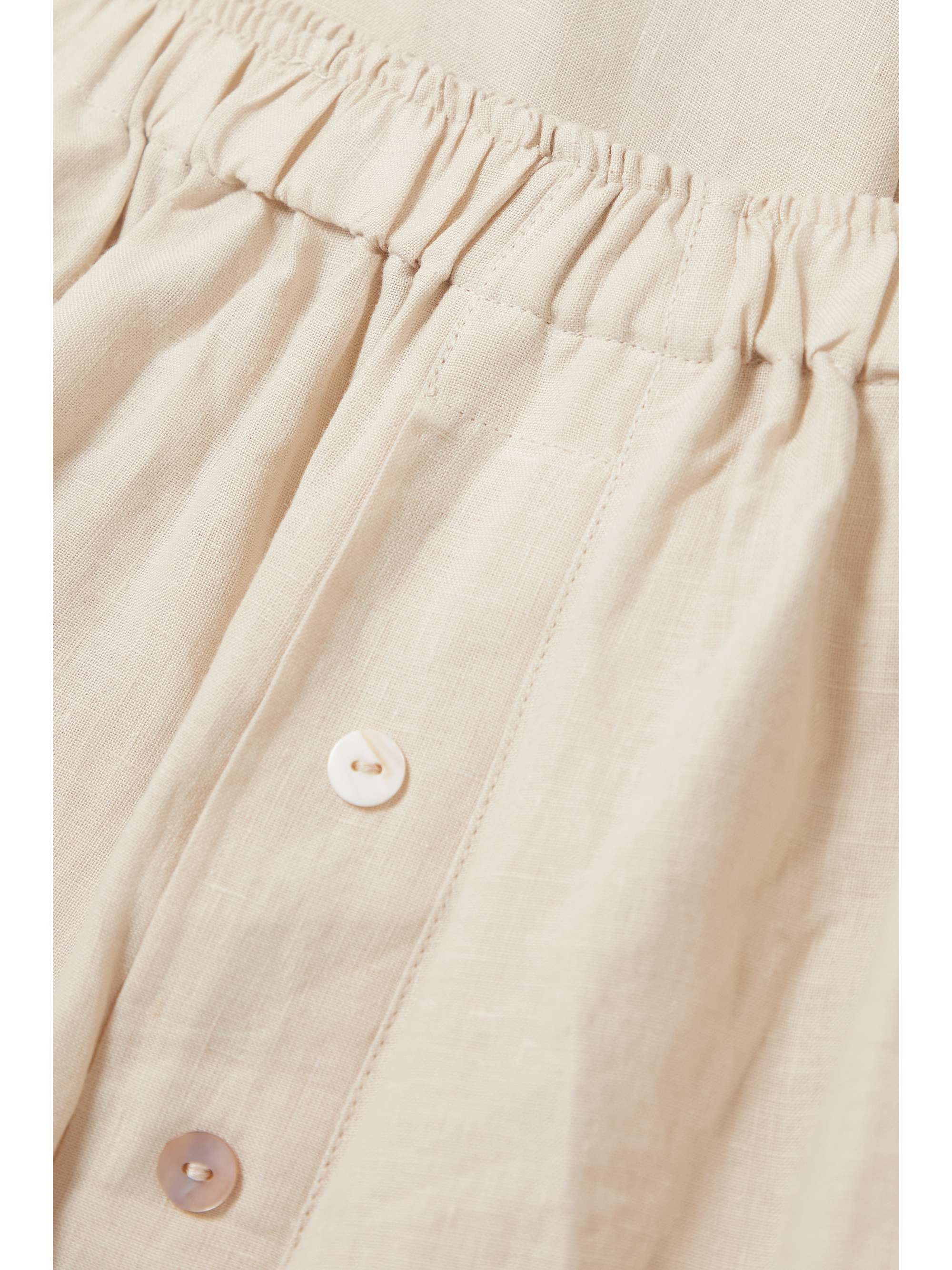 DEIJI STUDIOS + NET SUSTAIN The 03 washed-linen shirt and shorts set
