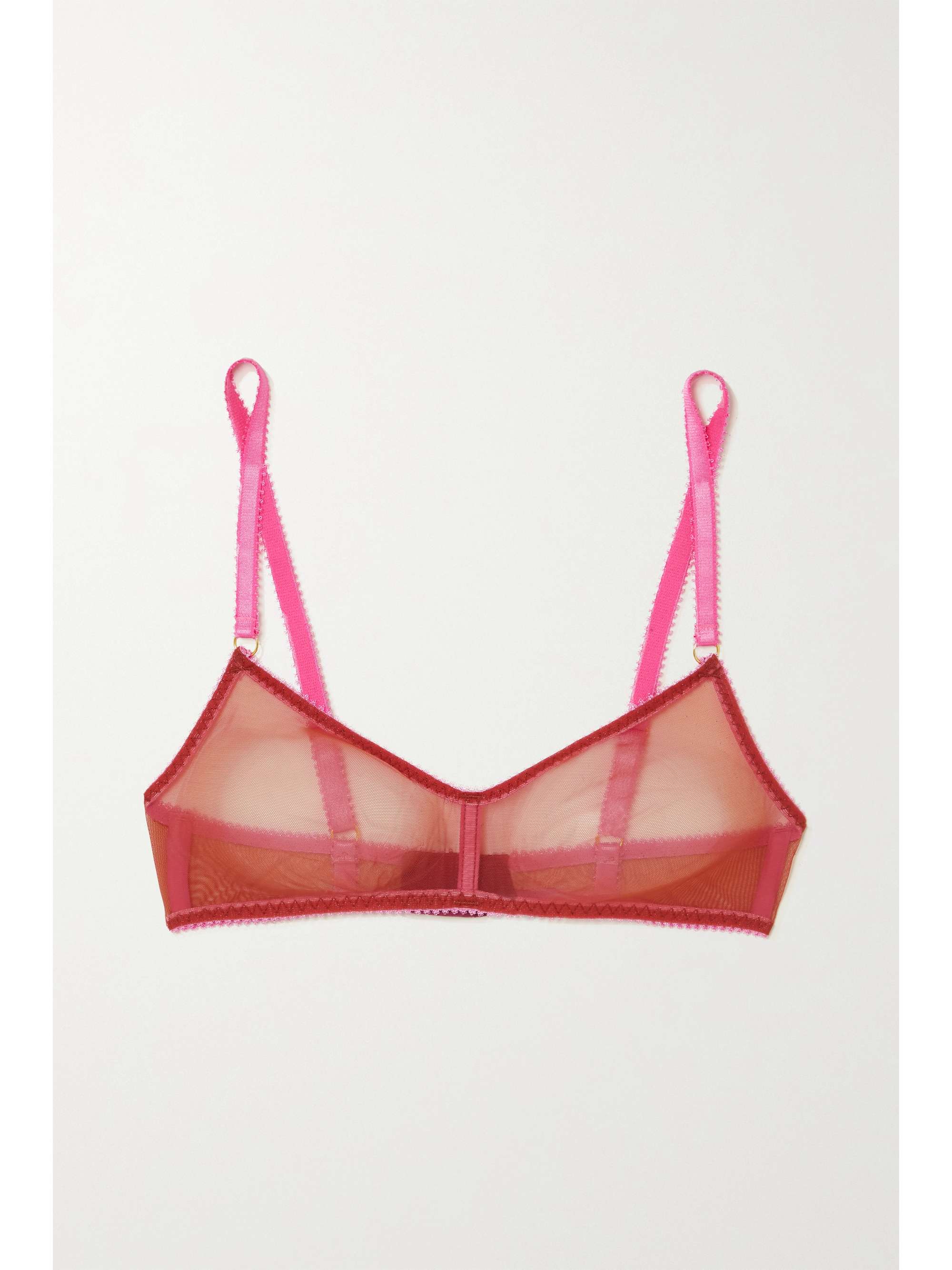 Red Alexa stretch-tulle soft-cup bra | DORA LARSEN | NET-A-PORTER Red Alexa stretch-tulle soft-cup bra | DORA LARSEN | NET-A-PORTER