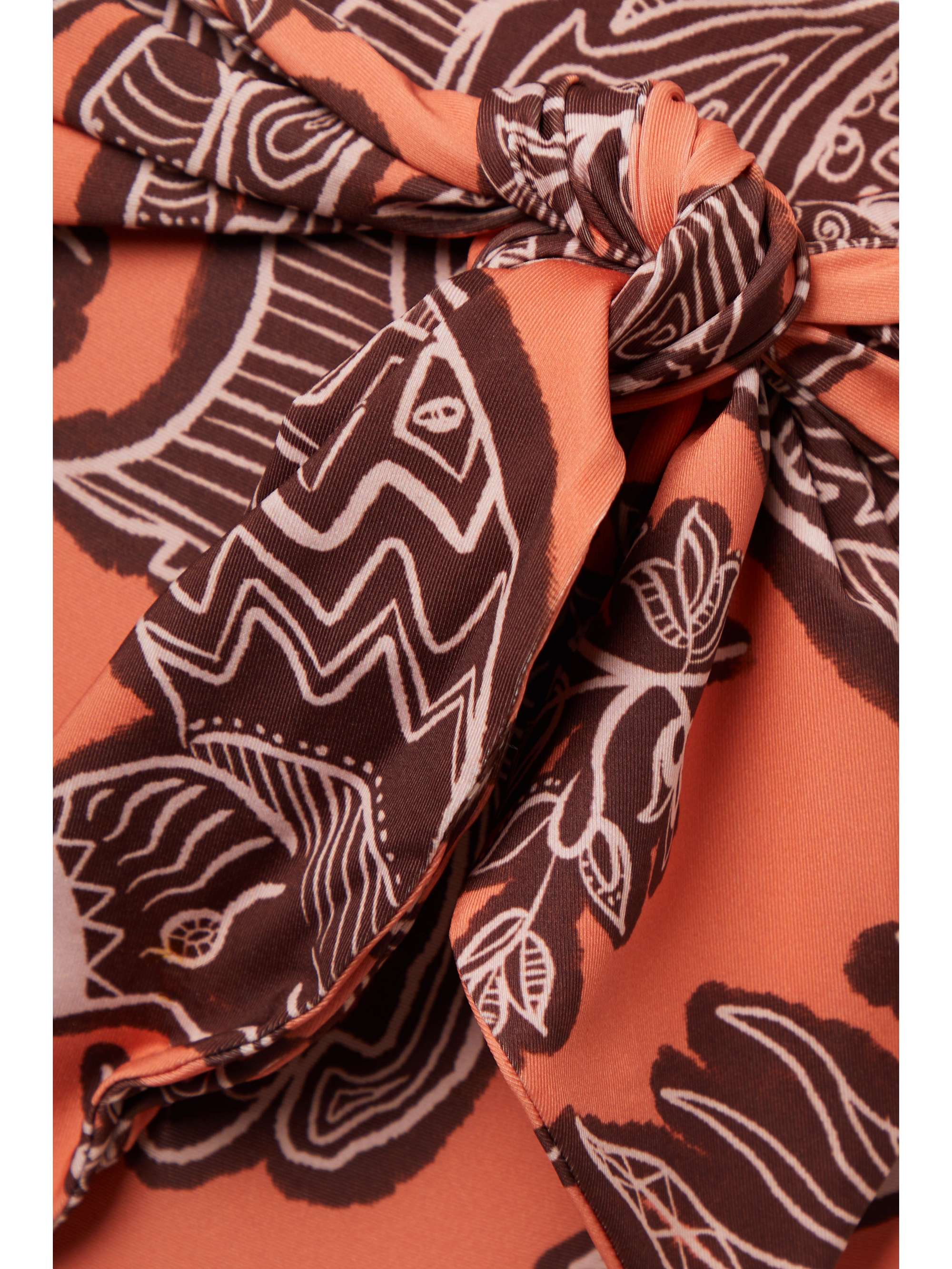 JOHANNA ORTIZ + NET SUSTAIN Herencia knotted printed recycled bikini briefs