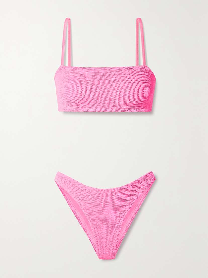 Hunza G + Net Sustain Gigi Seersucker Bikini