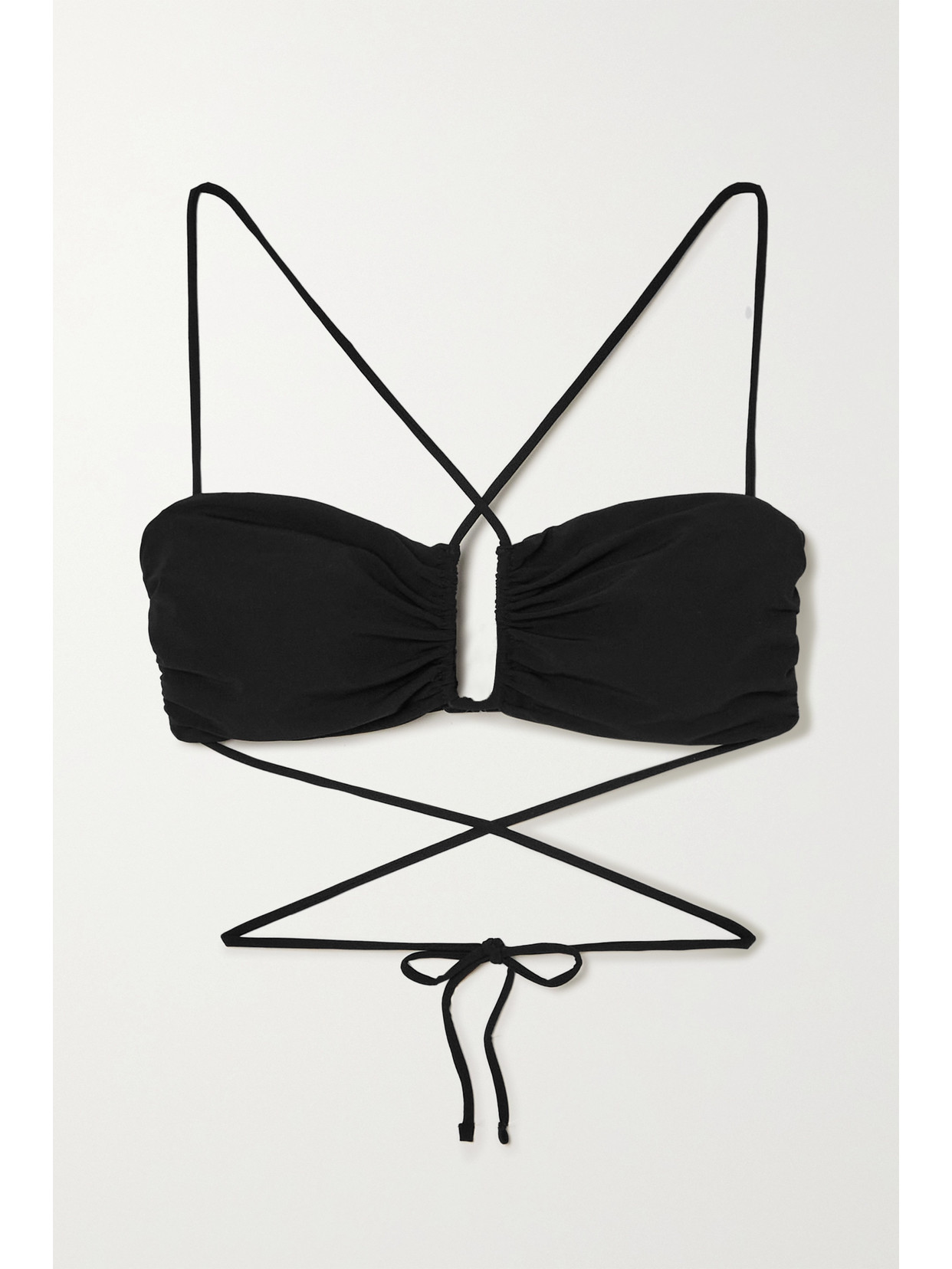 MAGDA BUTRYM TIE-DETAILED BIKINI TOP