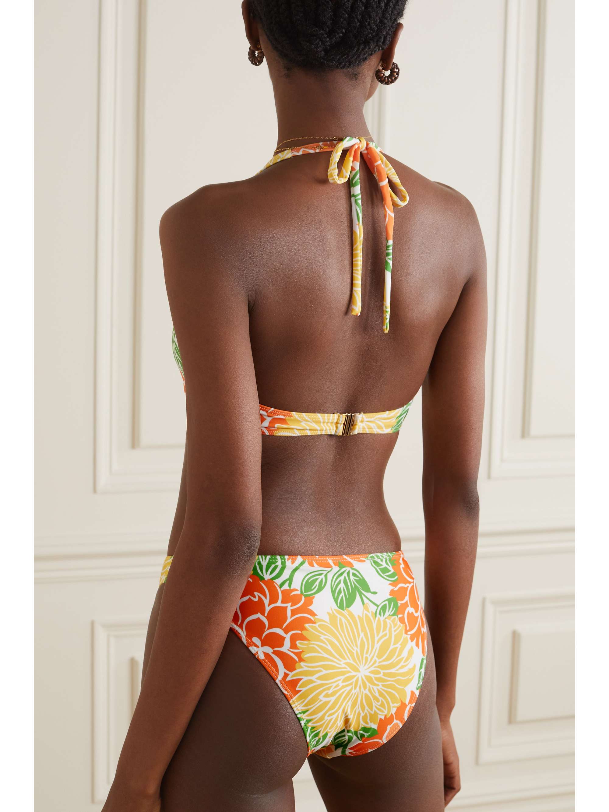 FAITHFULL + NET SUSTAIN Palmero floral-print bikini briefs