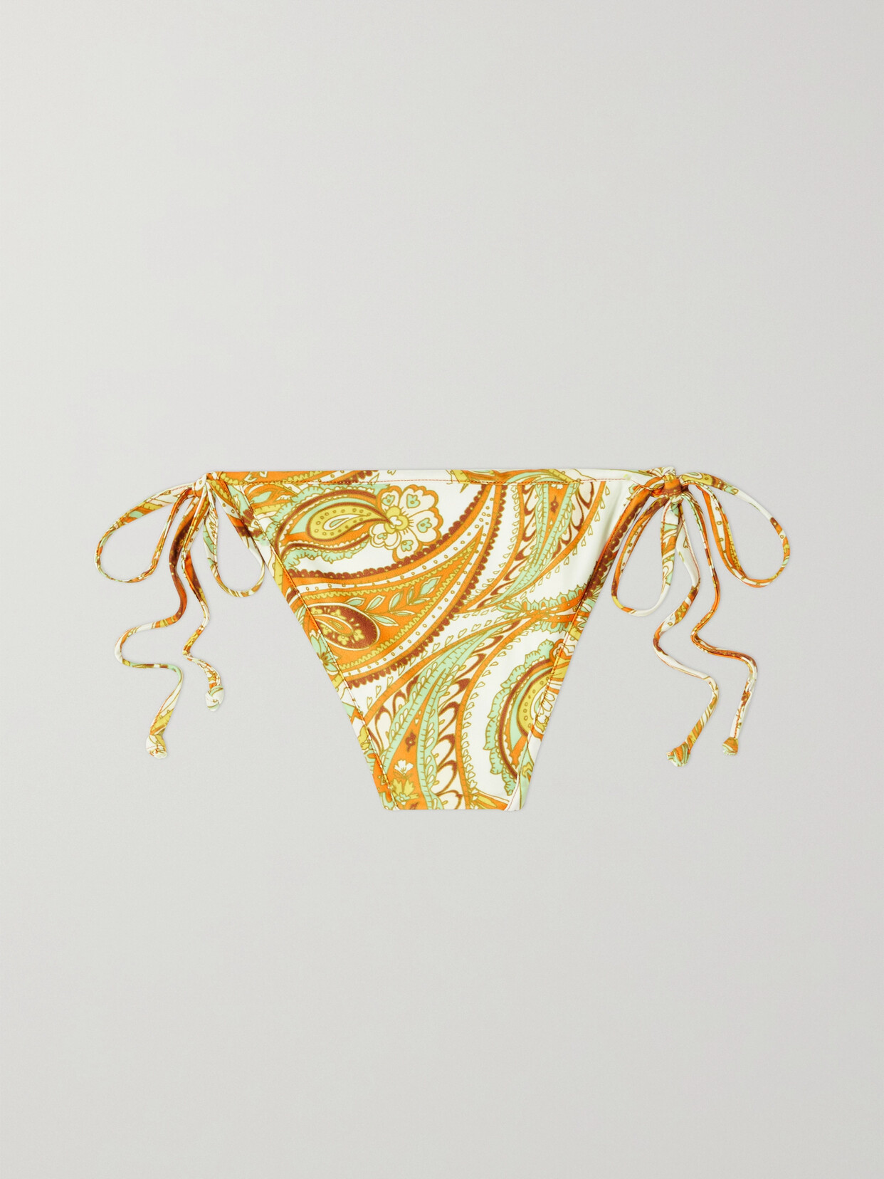 Faithfull The Brand - + Net Sustain Hazel Paisley-print Recycled Bikini Briefs - Yellow