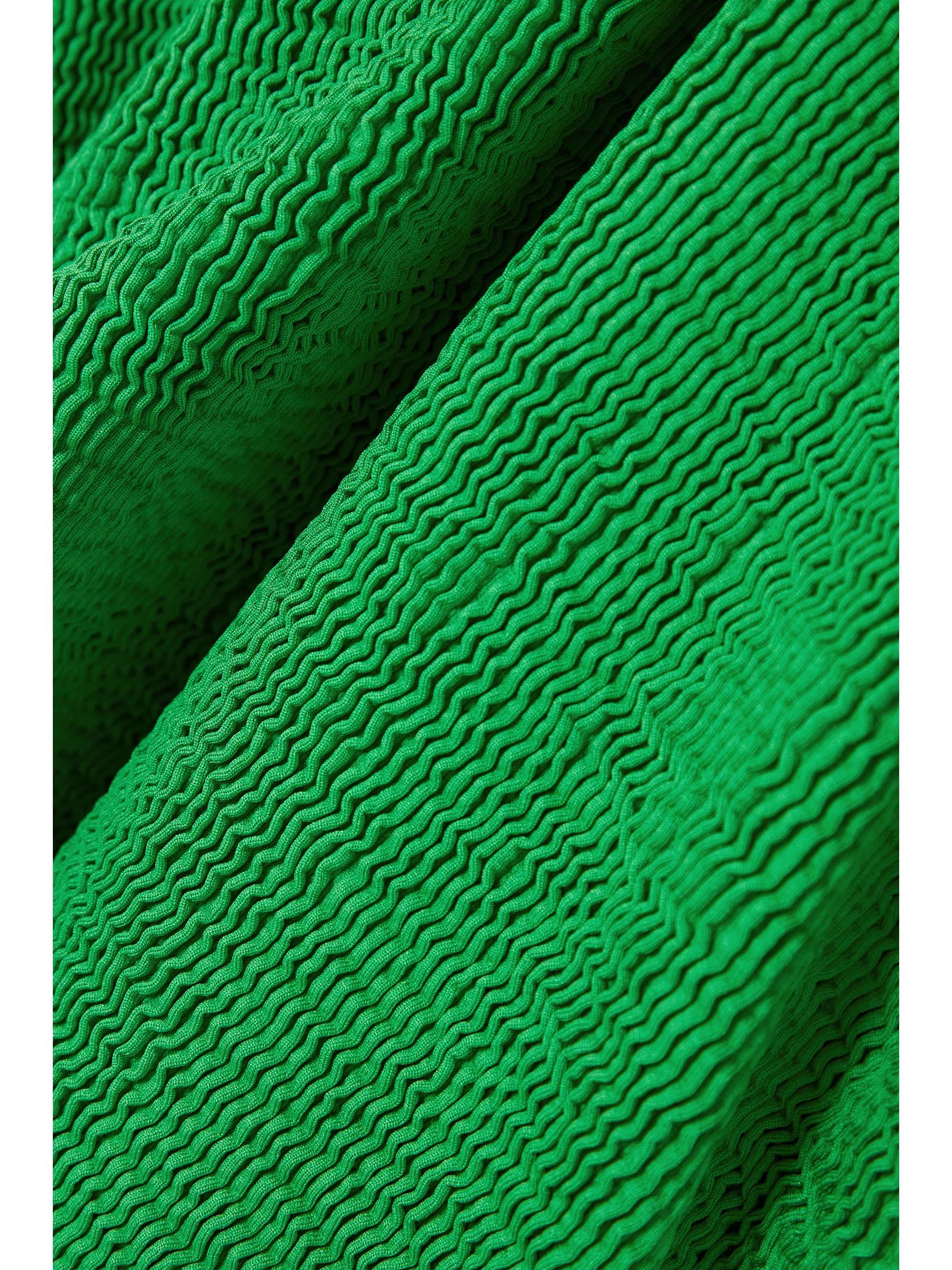 BOTTEGA VENETA Seersucker halterneck swimsuit