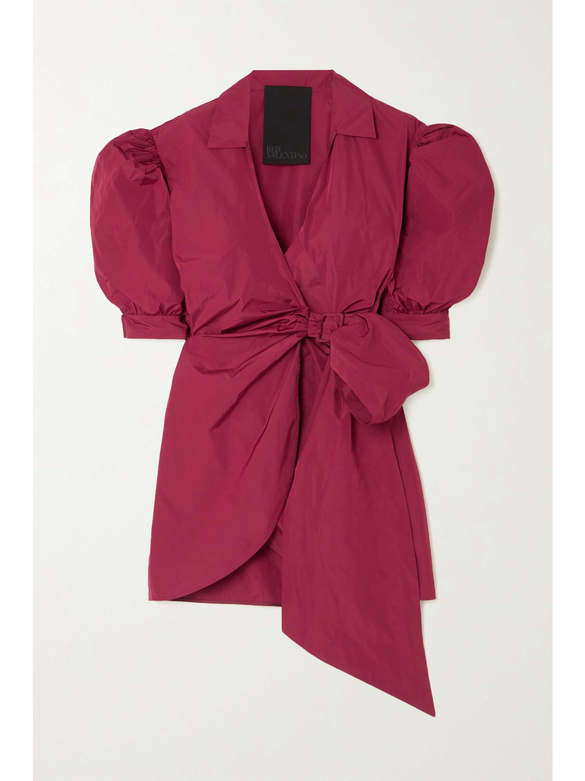REDVALENTINO Taffeta mini wrap dress